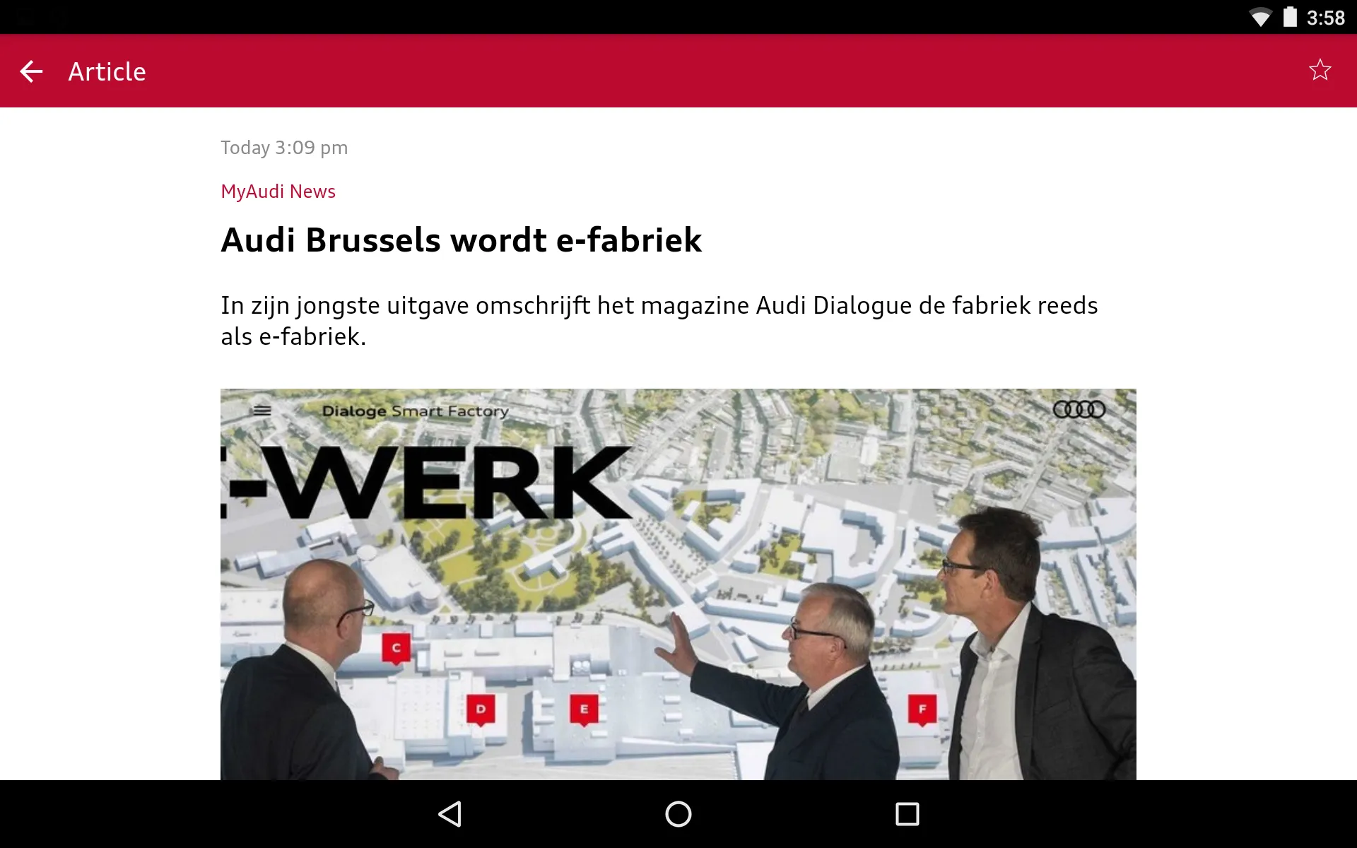 myAudiBrussels | Indus Appstore | Screenshot