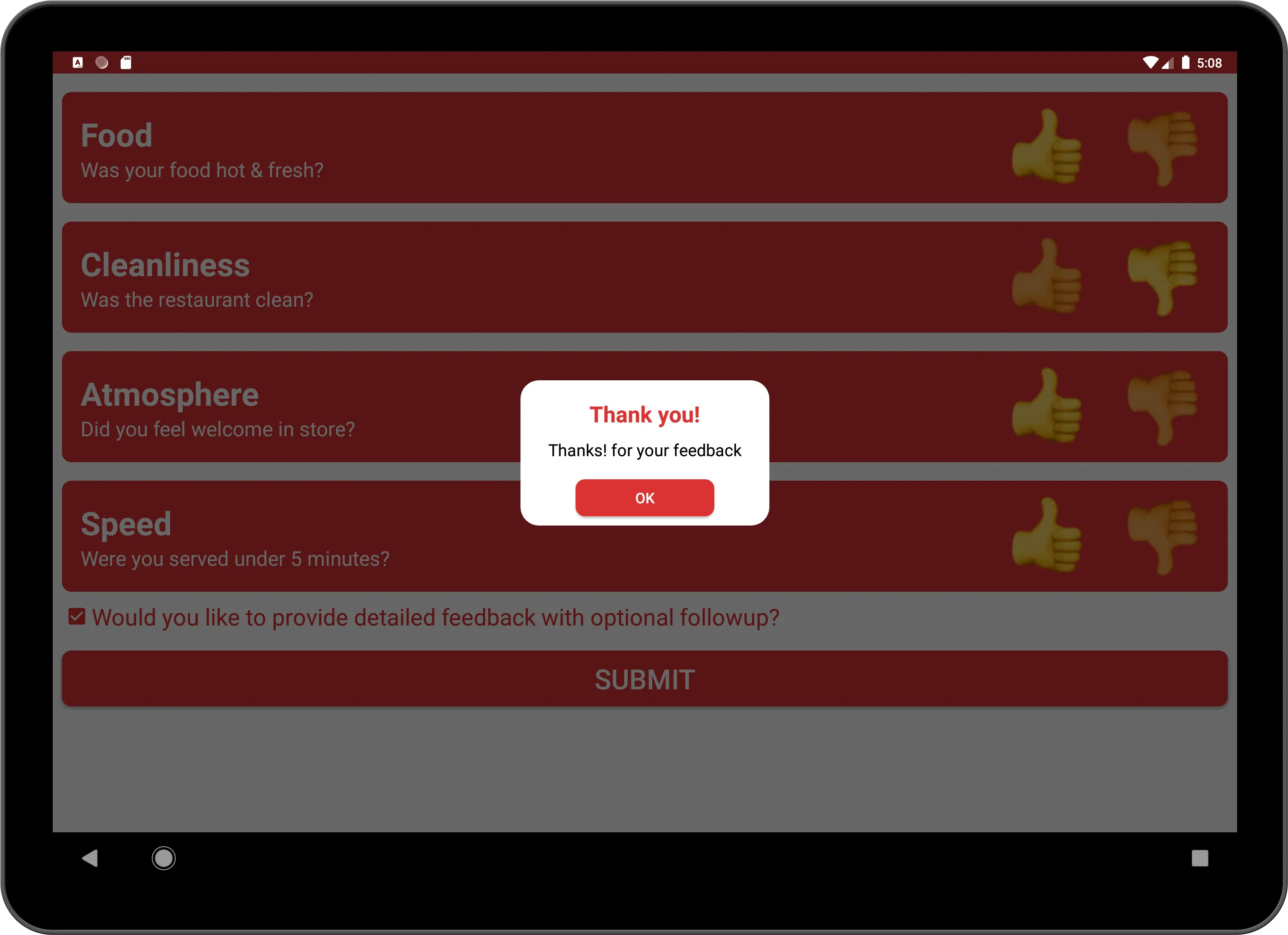 OV Feedback Score | Indus Appstore | Screenshot