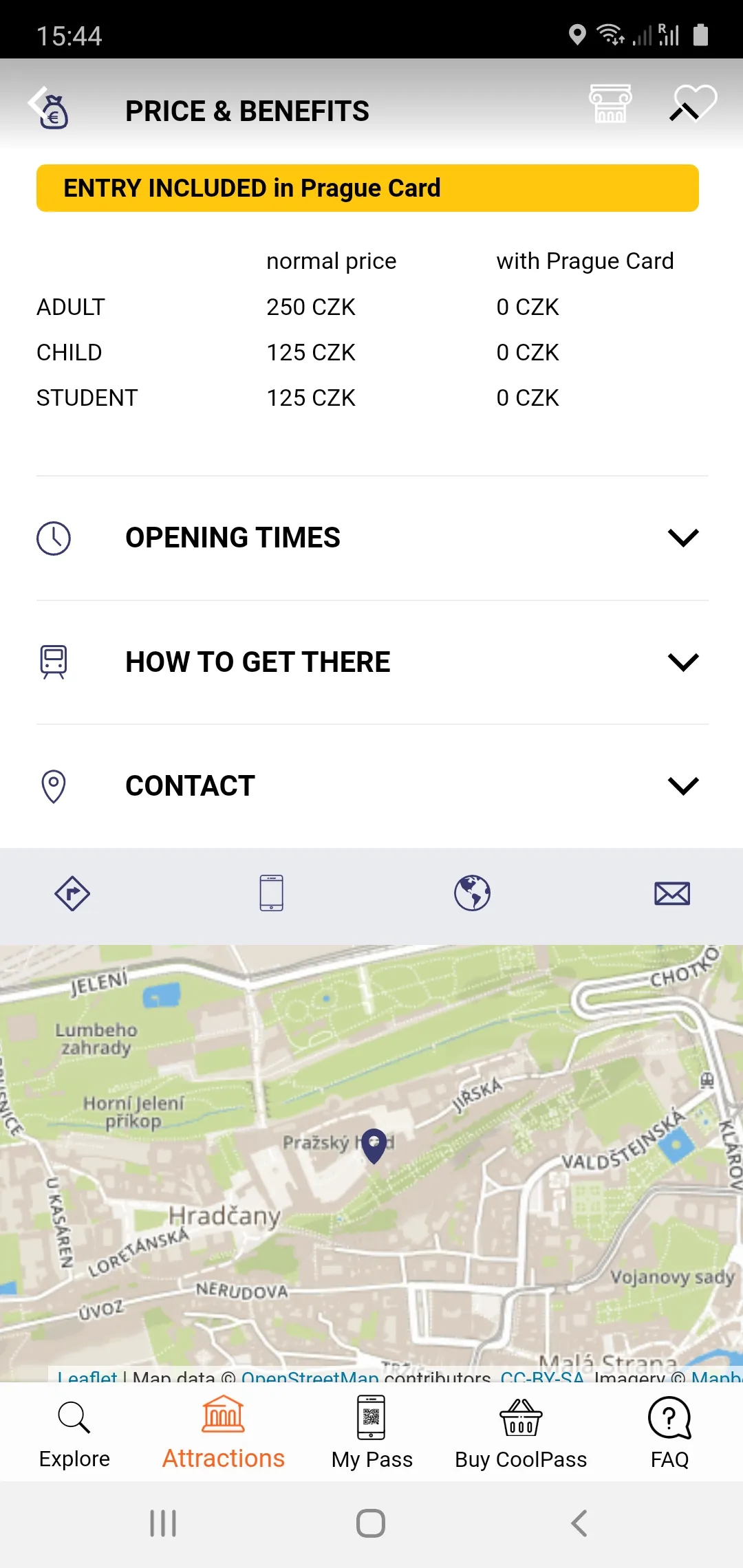 Prague CoolPass - City Guide | Indus Appstore | Screenshot