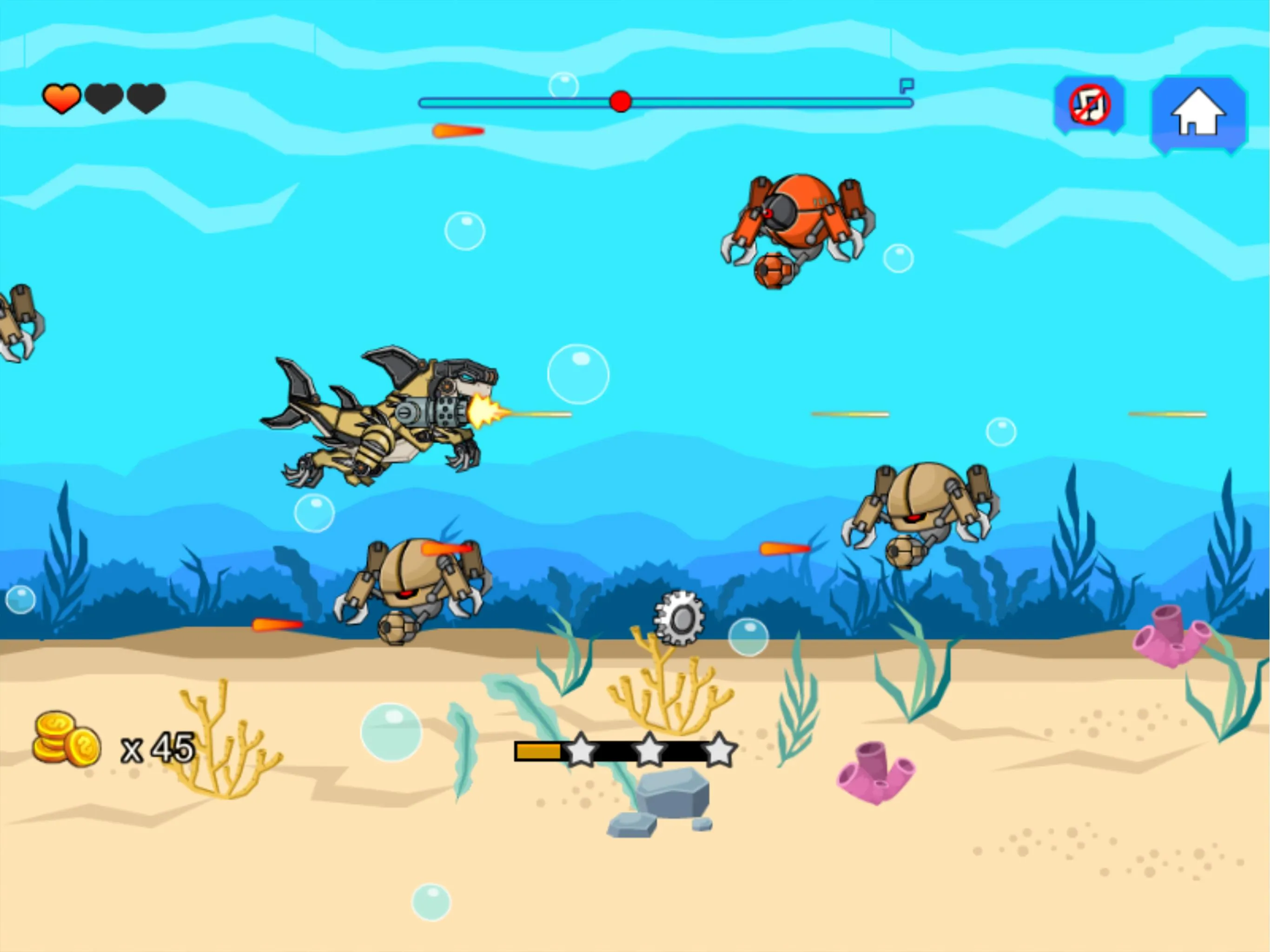 Robot Shark Attack | Indus Appstore | Screenshot