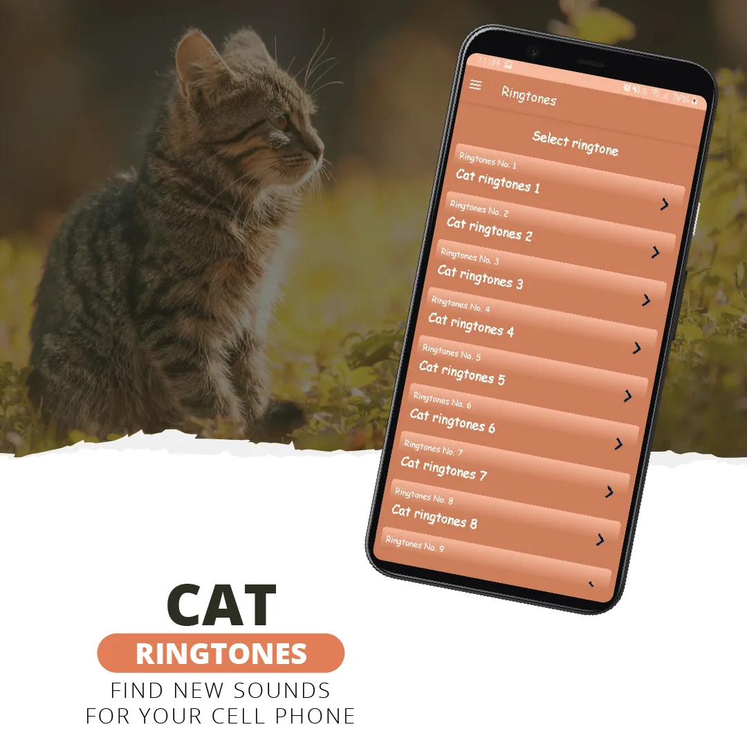 Cat ringtones, cat sounds | Indus Appstore | Screenshot