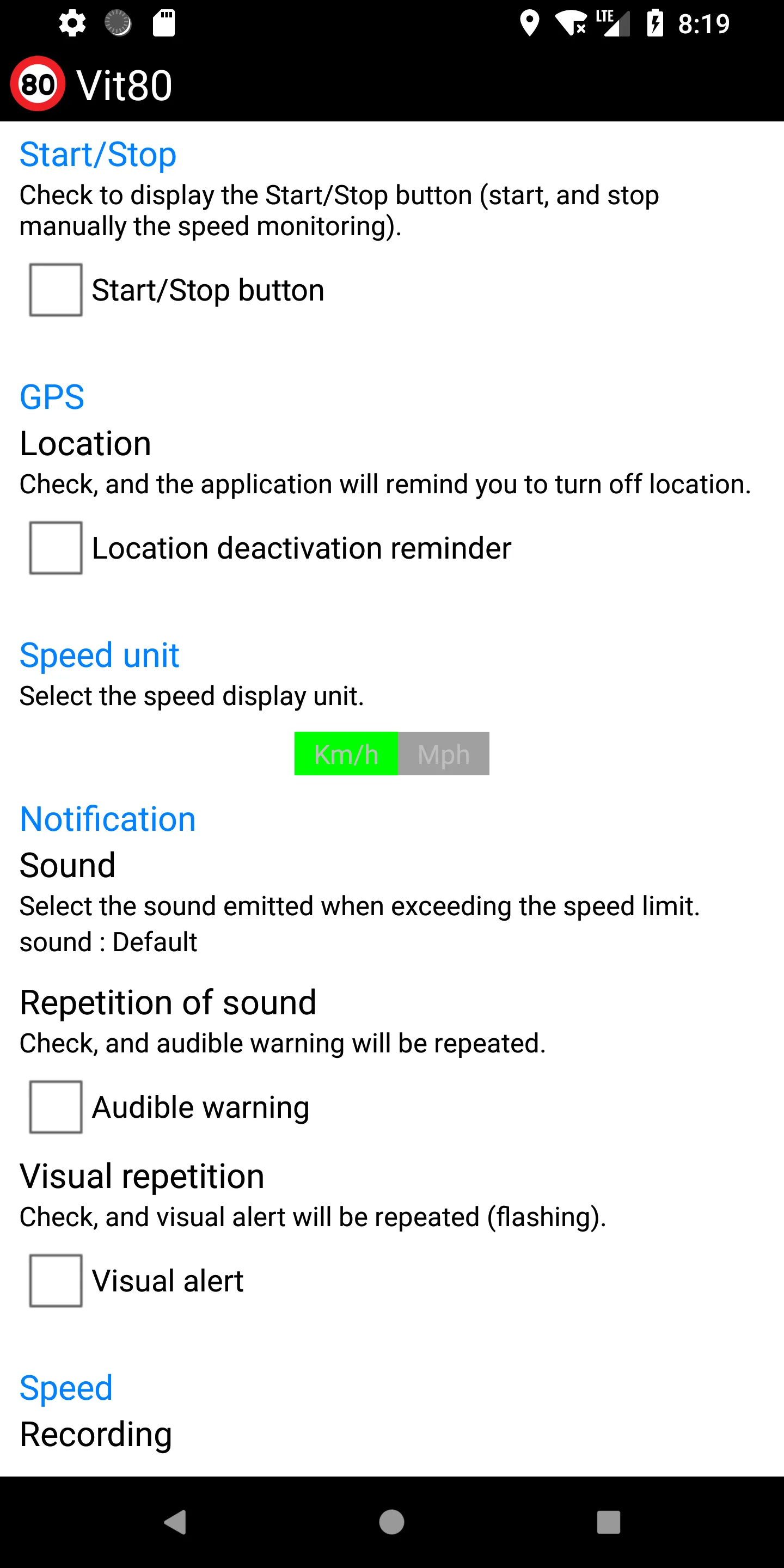 Speed alarm | Indus Appstore | Screenshot