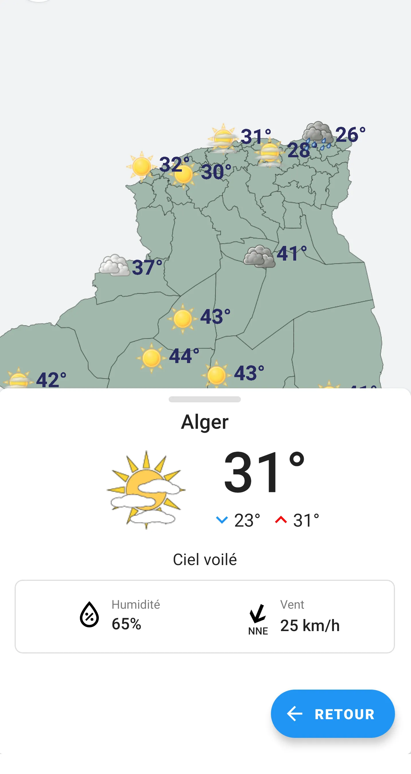 Meteo Algerie ONM | Indus Appstore | Screenshot