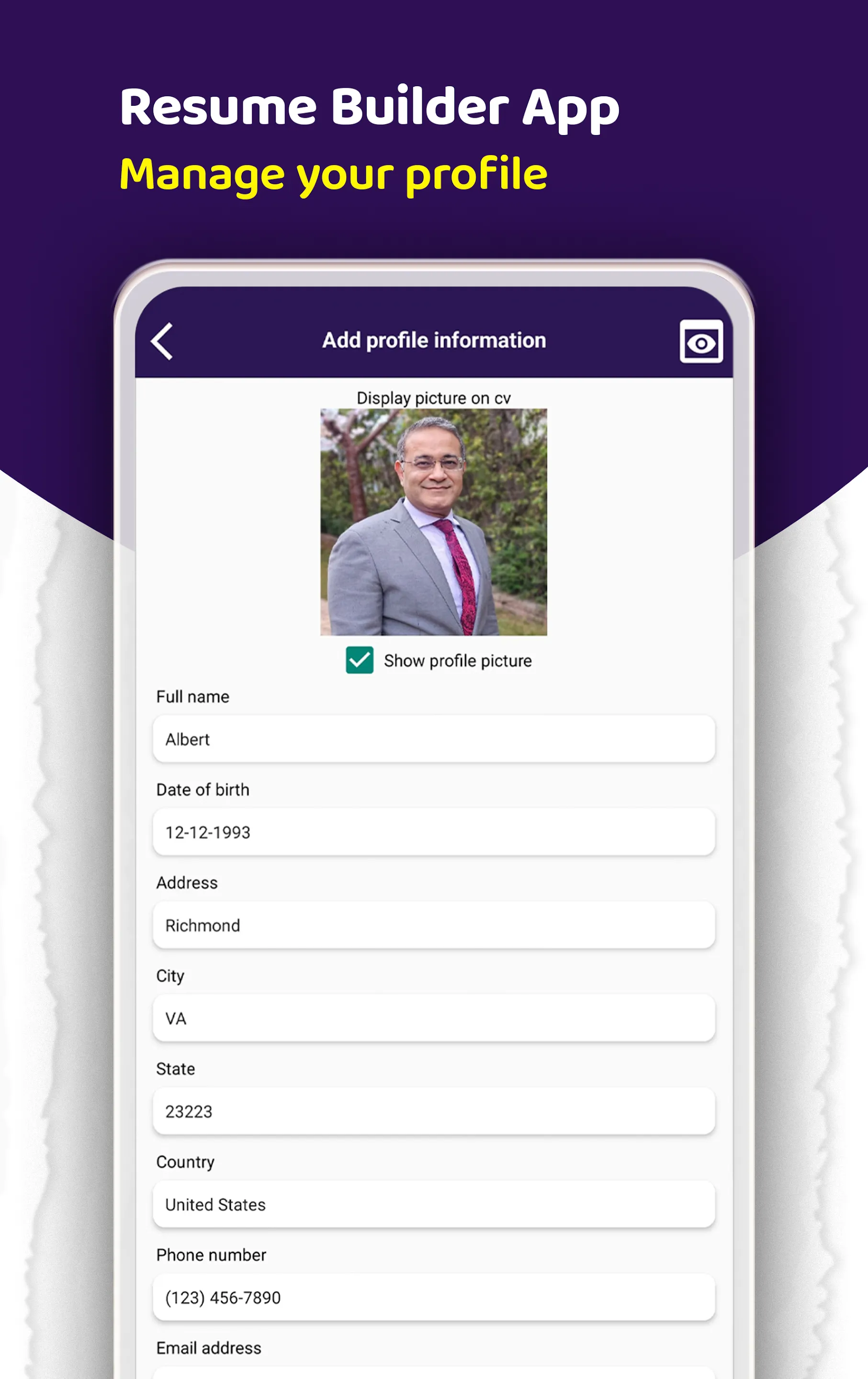 Resume Builder: PDF CV Maker | Indus Appstore | Screenshot