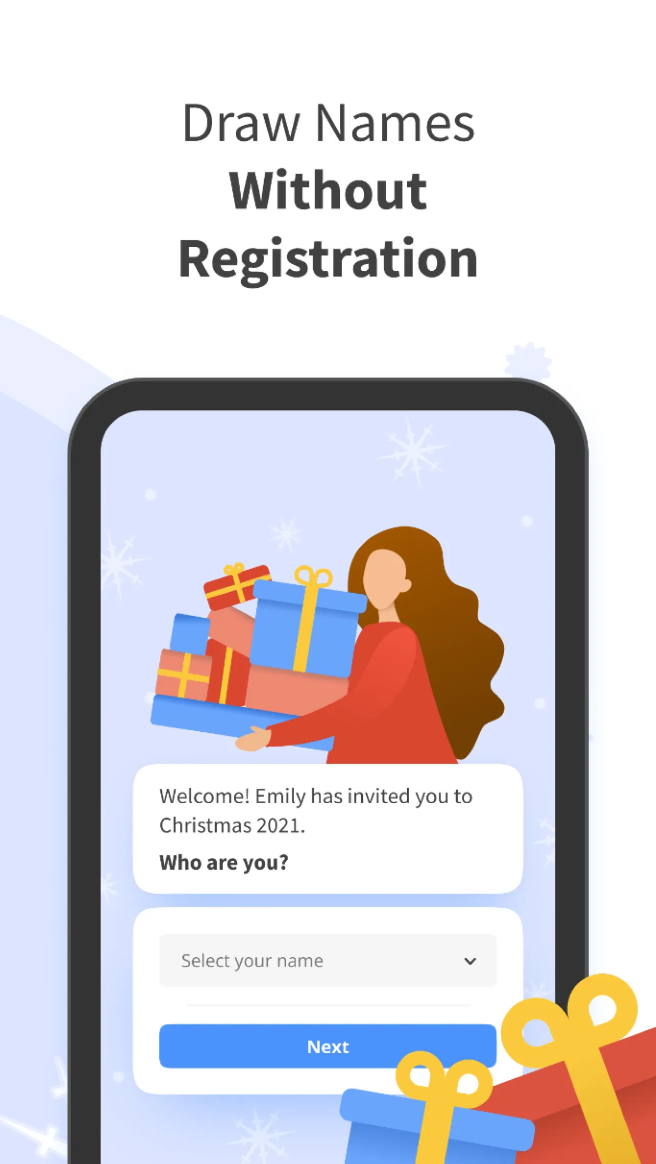 drawnames | Secret Santa app | Indus Appstore | Screenshot