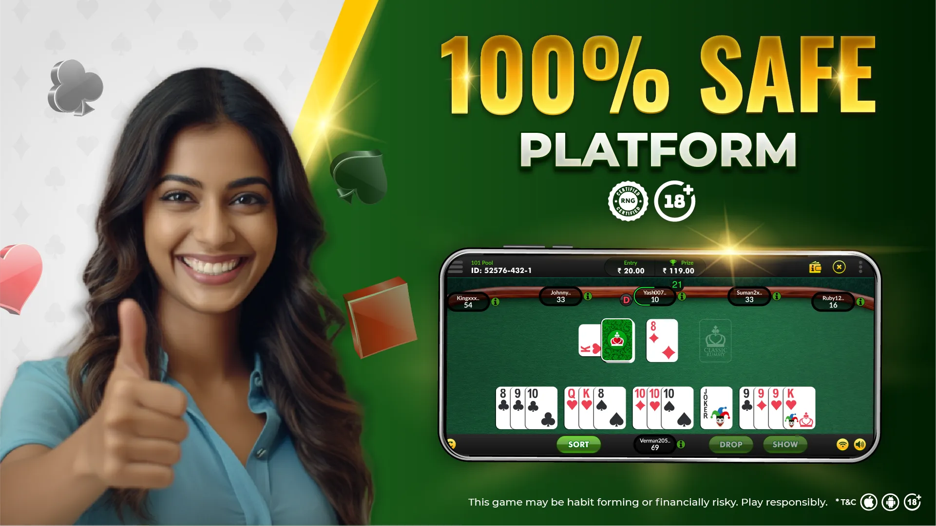 Classic Rummy Real Cash Game | Indus Appstore | Screenshot