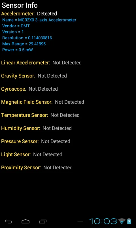 Accelerometer Meter | Indus Appstore | Screenshot