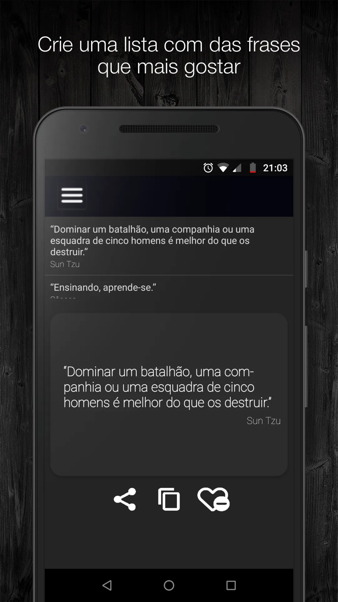 Sabedoria do Guerreiro Frases | Indus Appstore | Screenshot