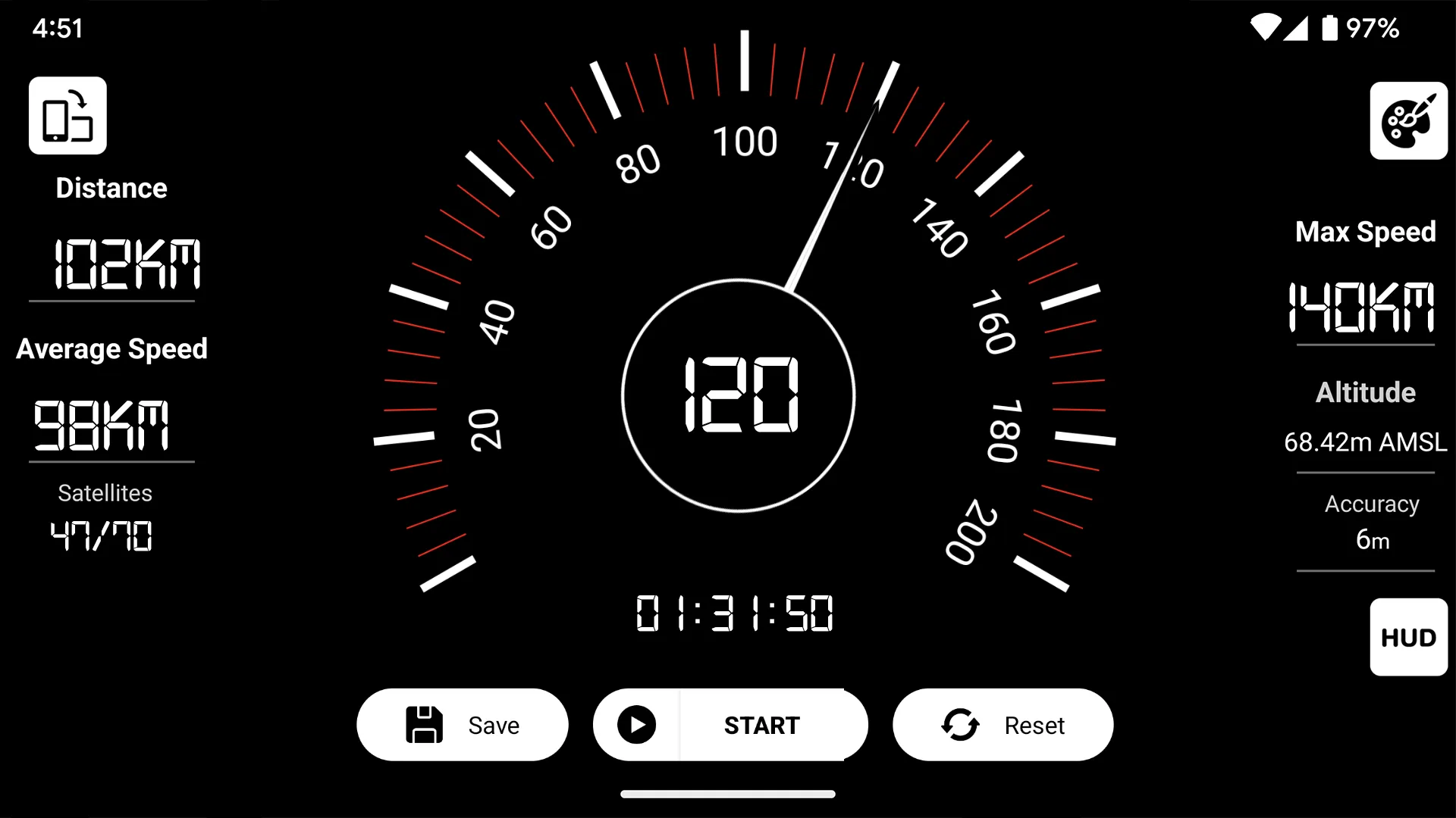 Speedometer - GPS Speed Meter | Indus Appstore | Screenshot