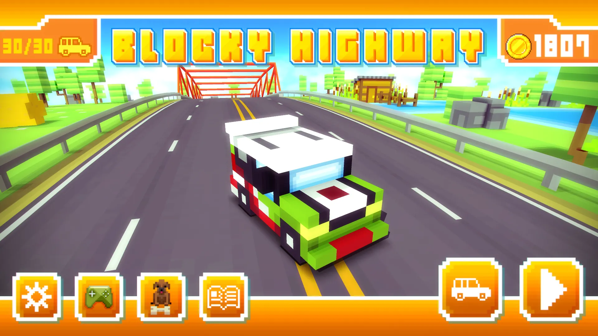 Blocky Highway: Traffic Racing | Indus Appstore | Screenshot