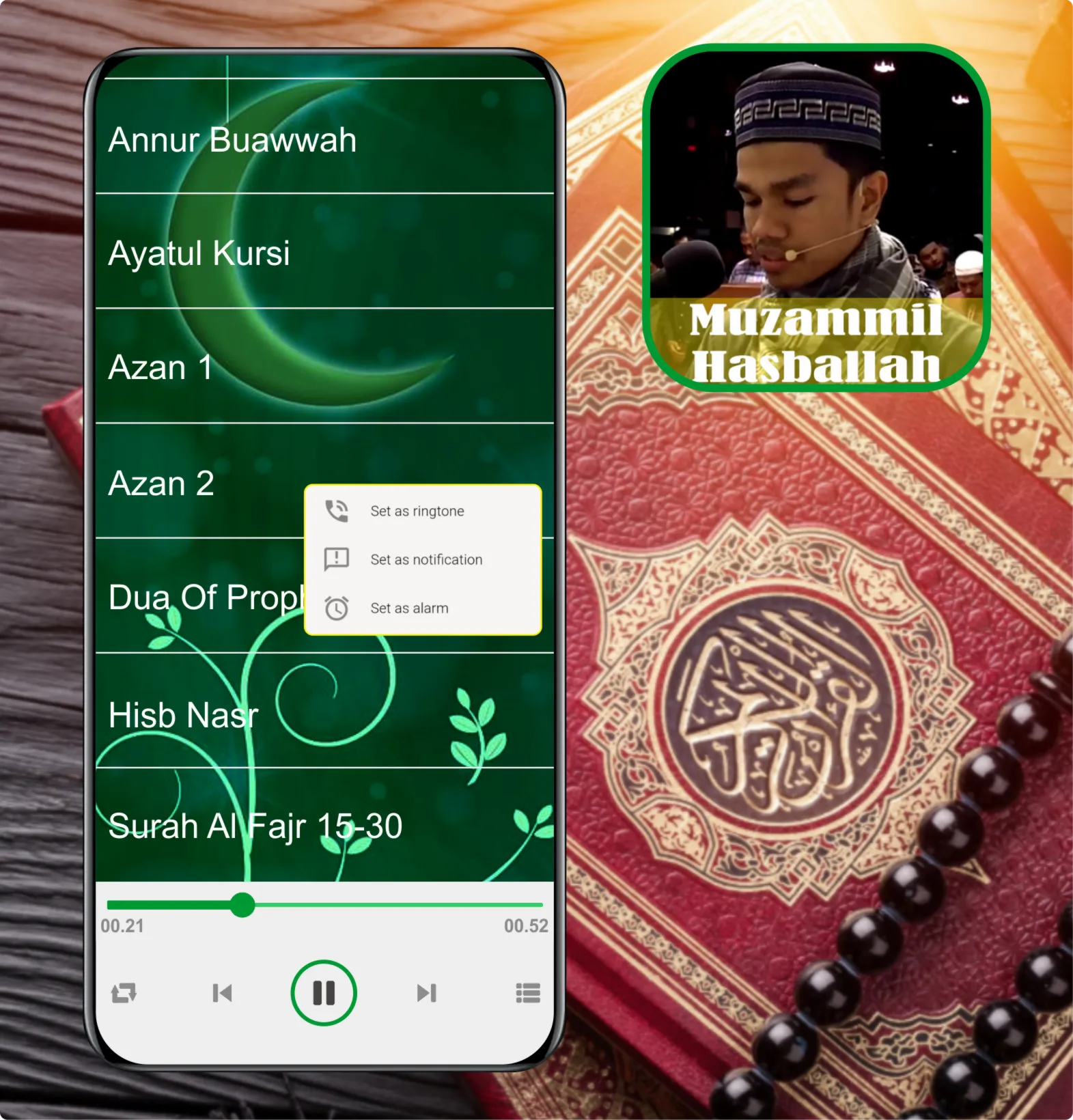 Muzammil Hasballah Mp3 Quran | Indus Appstore | Screenshot