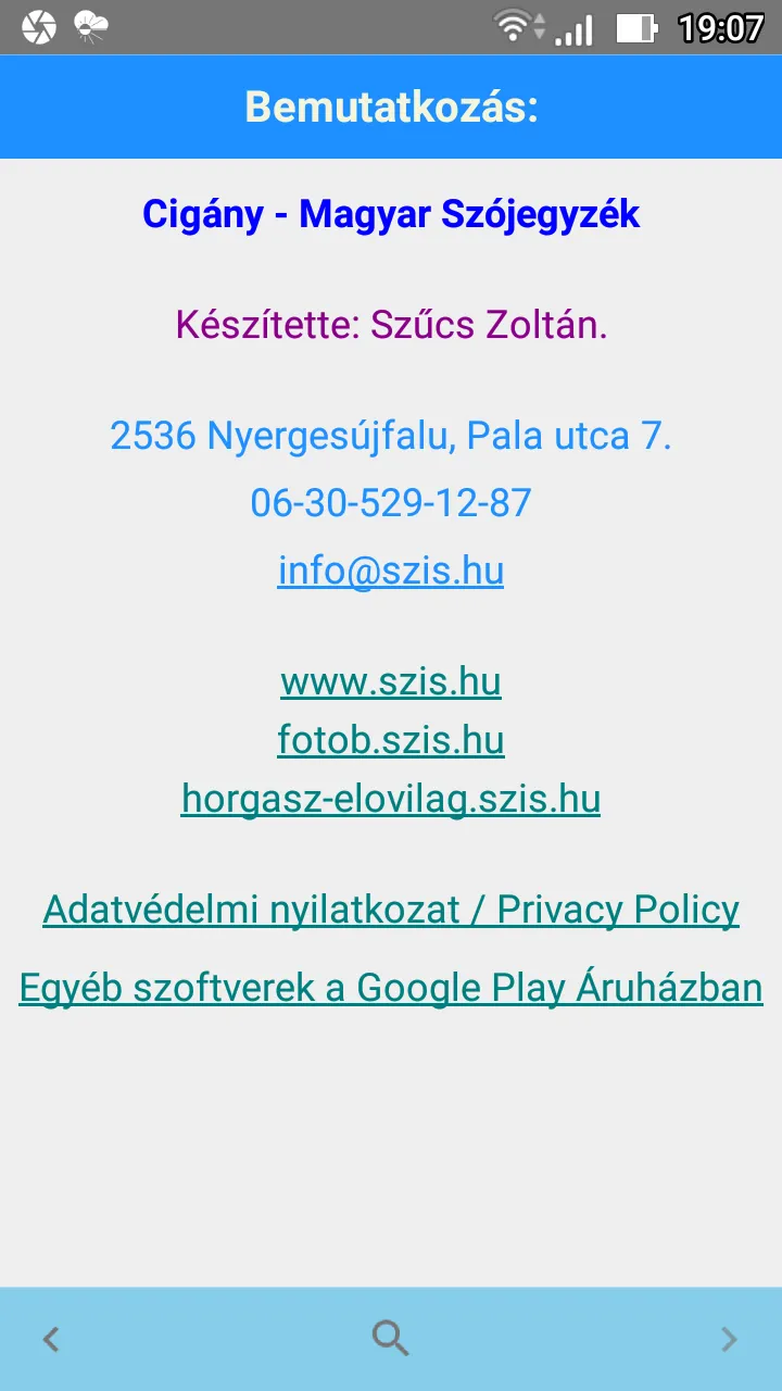 Cigány - Magyar Szójegyzék | Indus Appstore | Screenshot