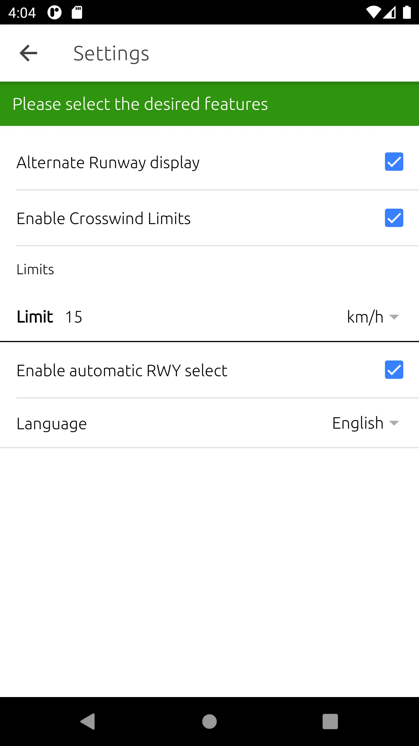 CrossWind Calculator | Indus Appstore | Screenshot