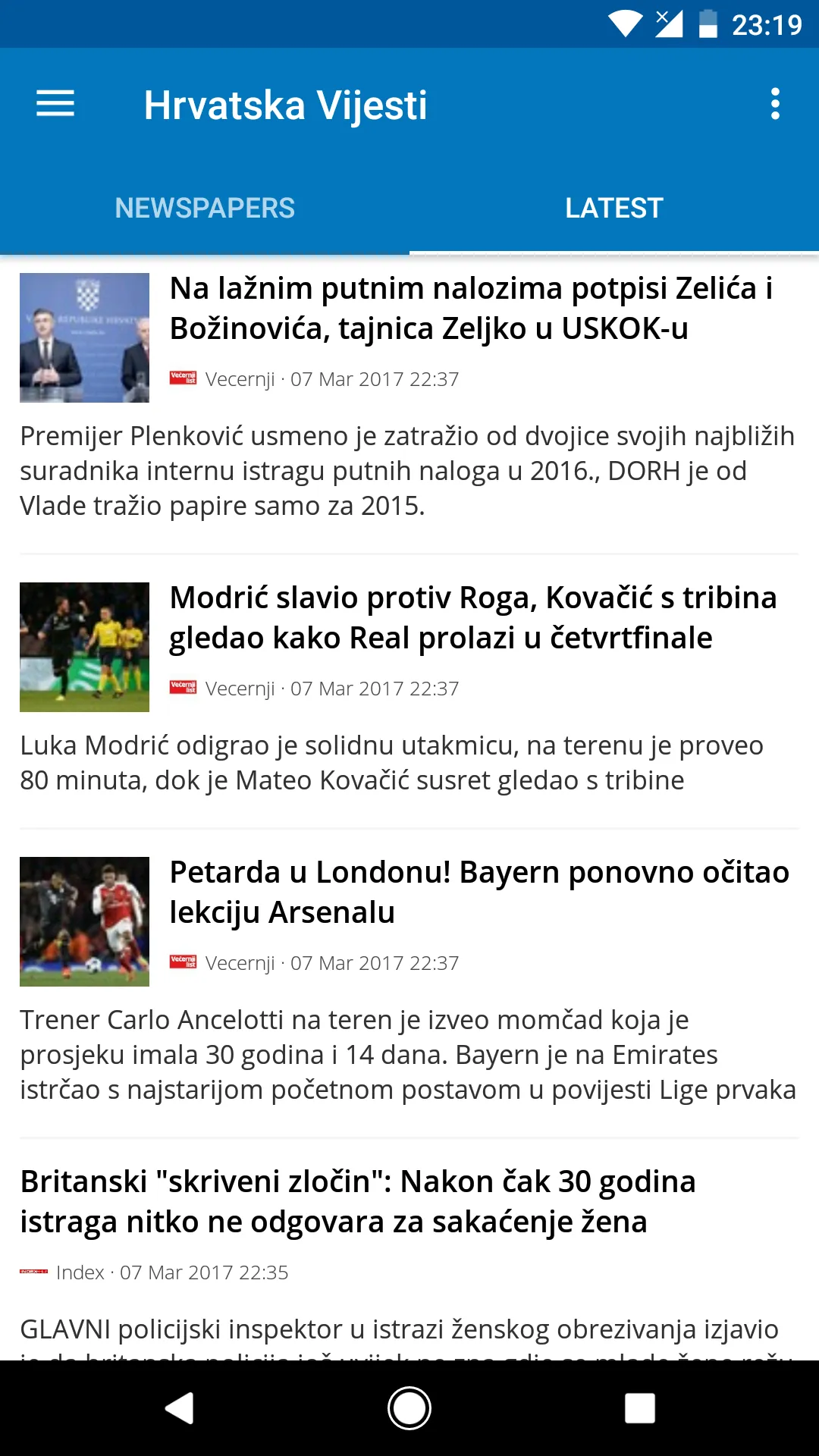 Croatia News (Hrvatska) | Indus Appstore | Screenshot