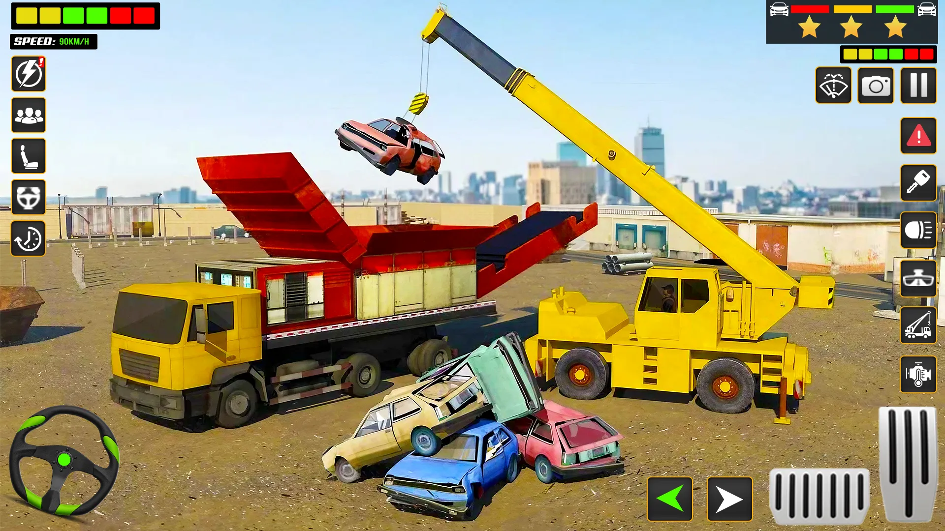 Crusher Crane Excavator Sim | Indus Appstore | Screenshot