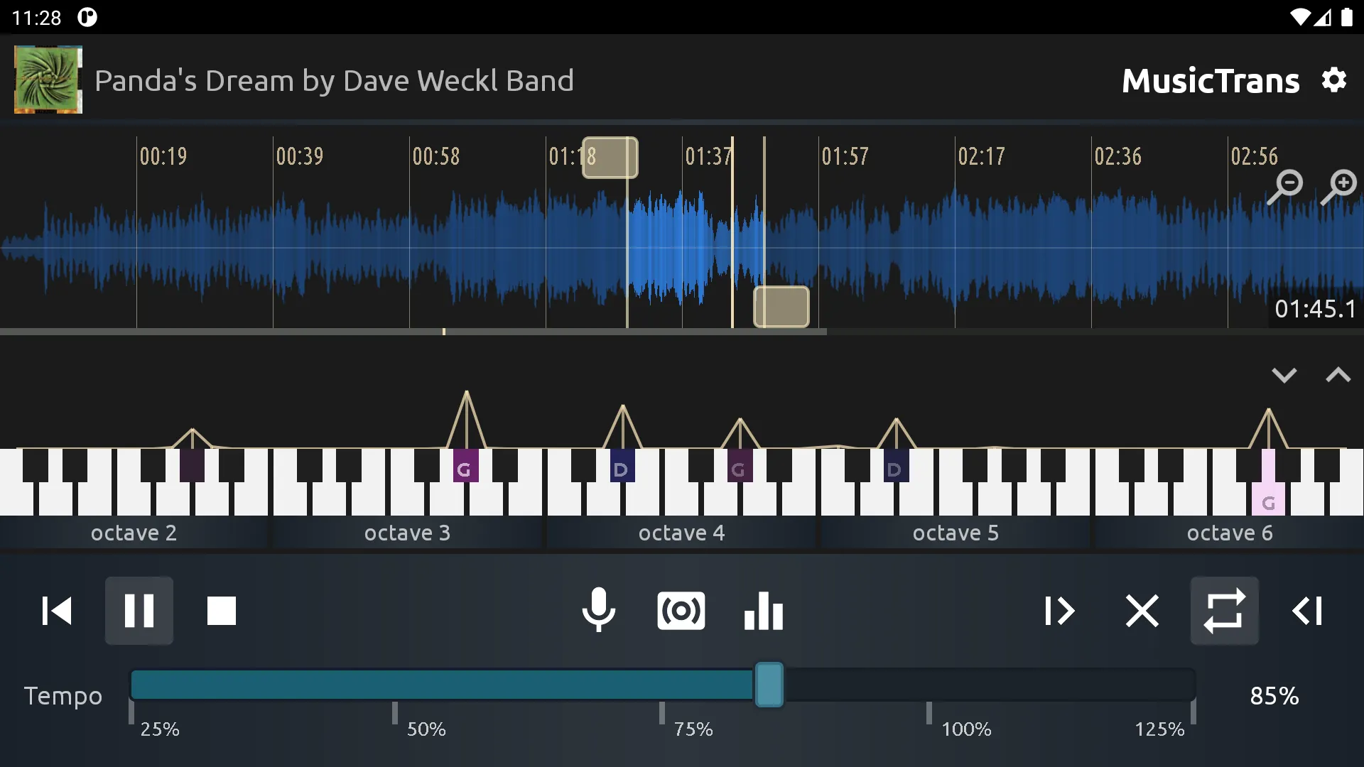 MusicTrans tool for musicians | Indus Appstore | Screenshot