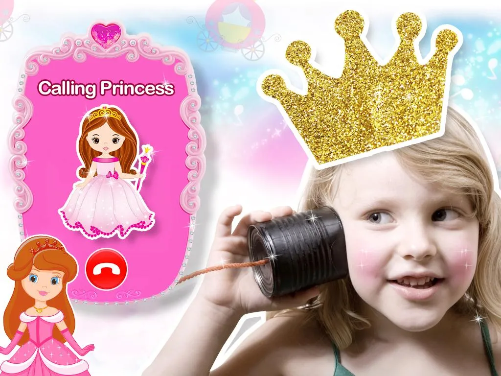 Pink Baby Princess Phone | Indus Appstore | Screenshot