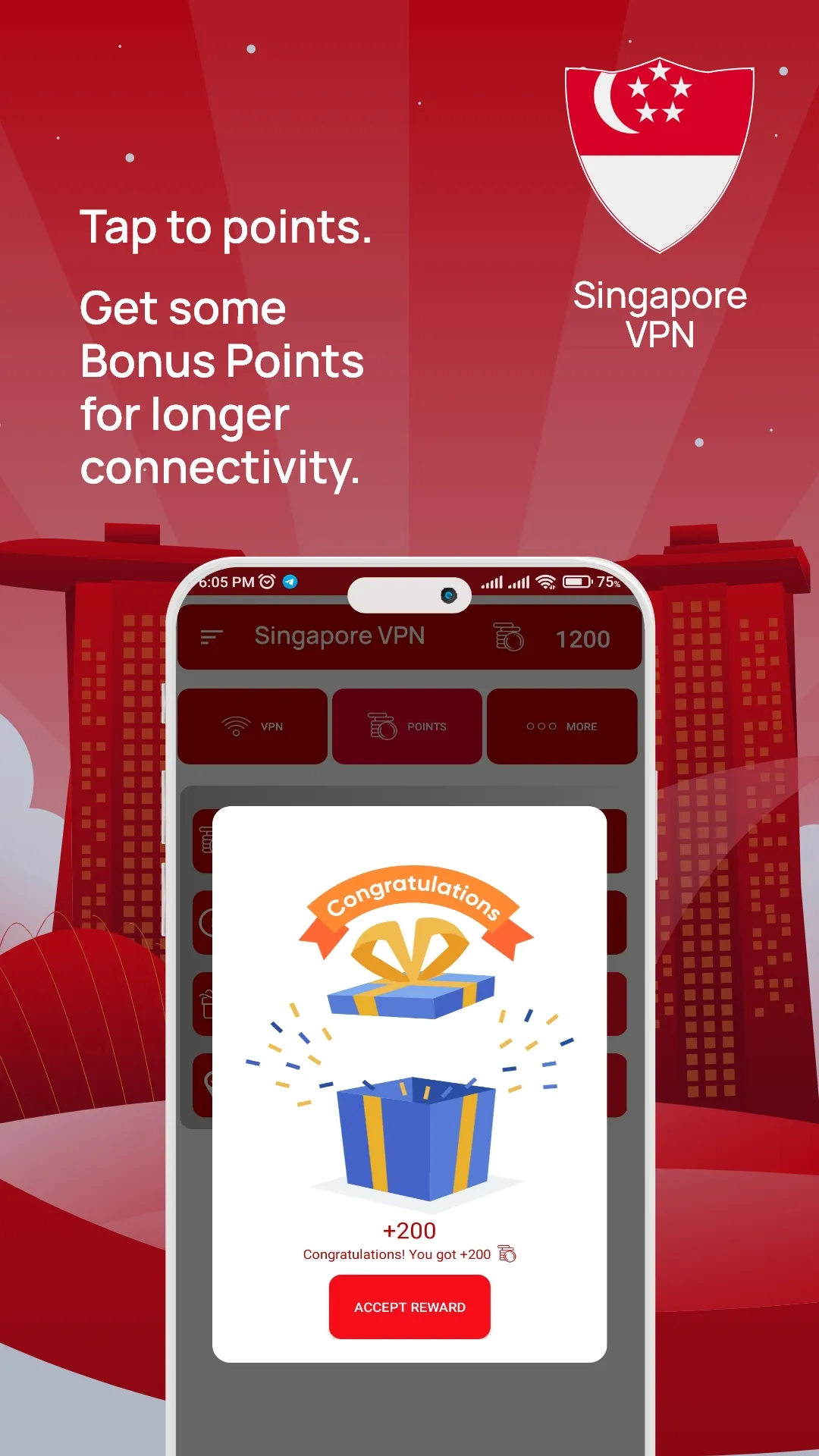 Singapore VPN Get Singapore IP | Indus Appstore | Screenshot