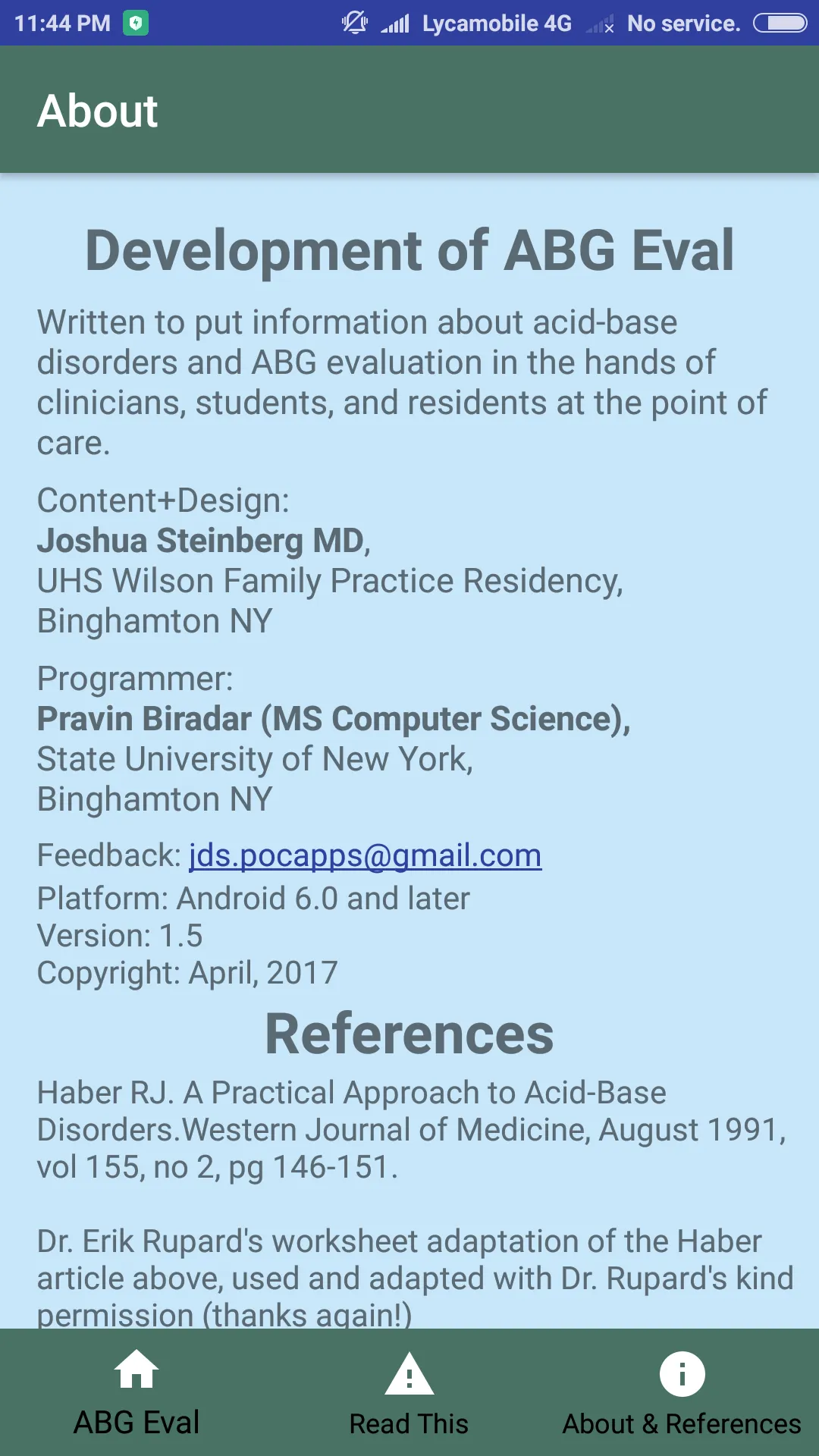 ABG Acid-Base Eval | Indus Appstore | Screenshot