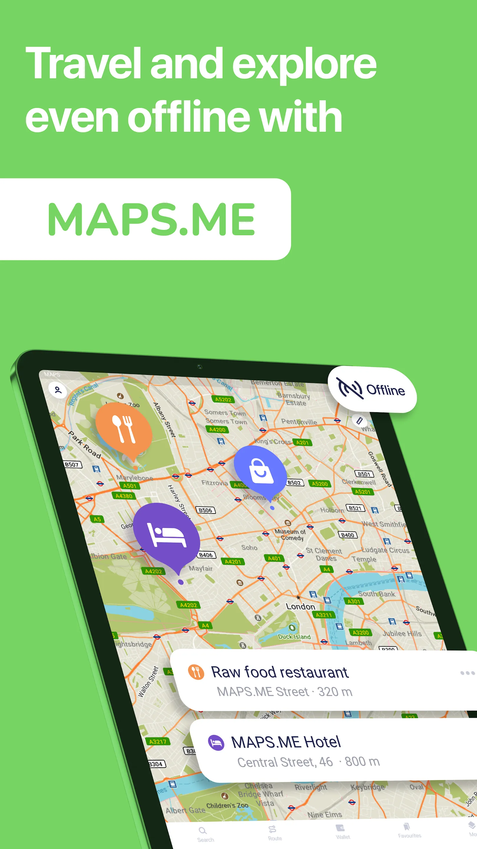 MAPS.ME: Offline maps GPS Nav | Indus Appstore | Screenshot