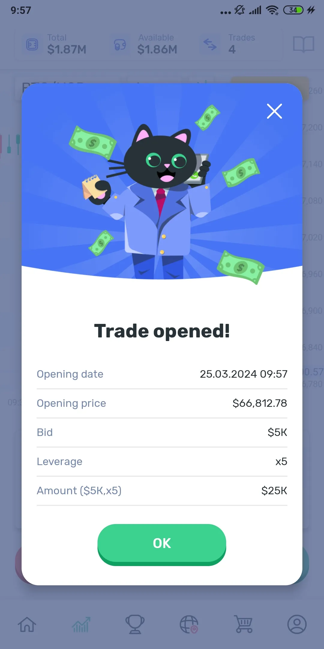 Cryptomania —Trading Simulator | Indus Appstore | Screenshot