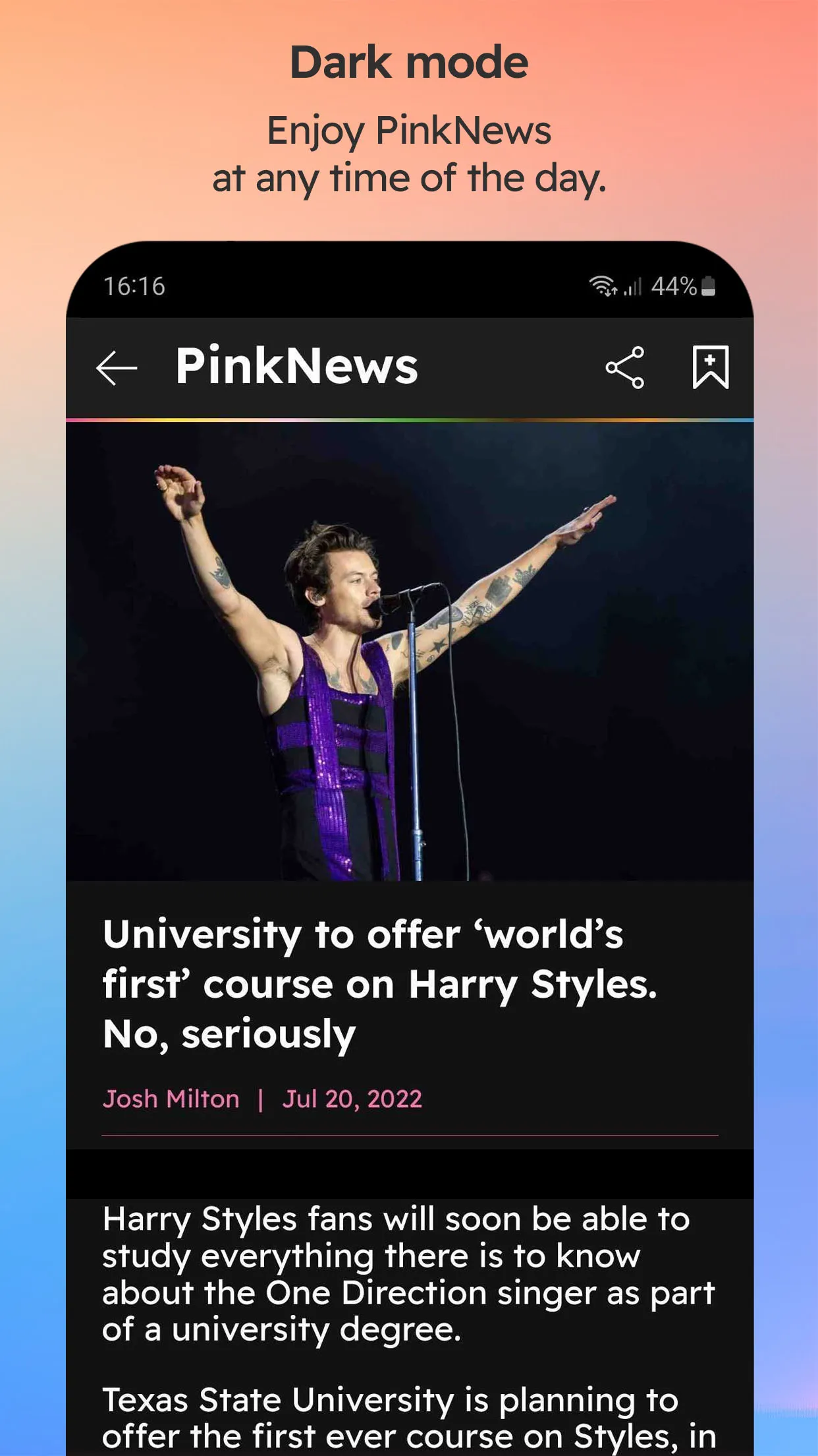 PinkNews | Indus Appstore | Screenshot