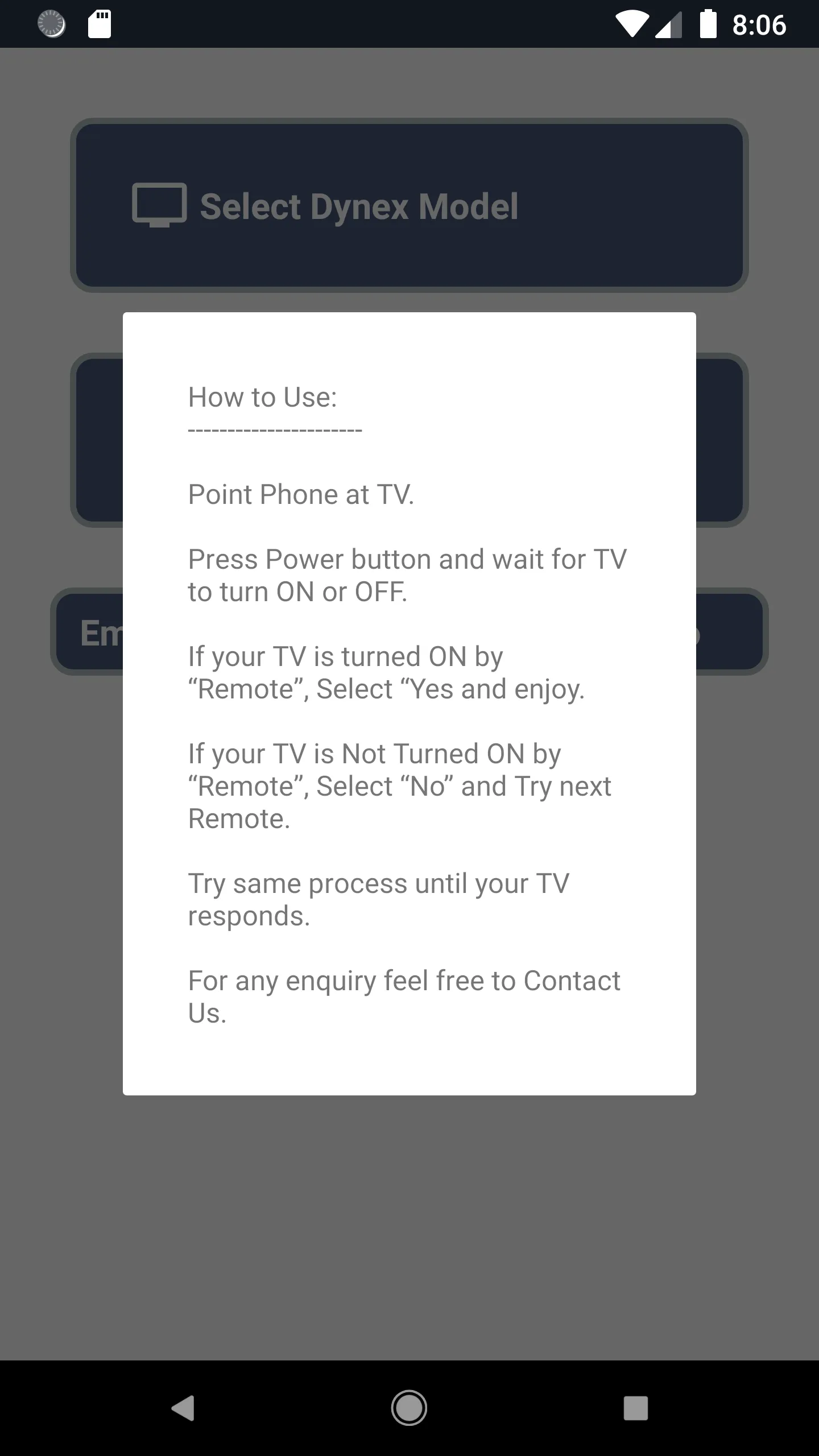 Dynex TV Remote | Indus Appstore | Screenshot