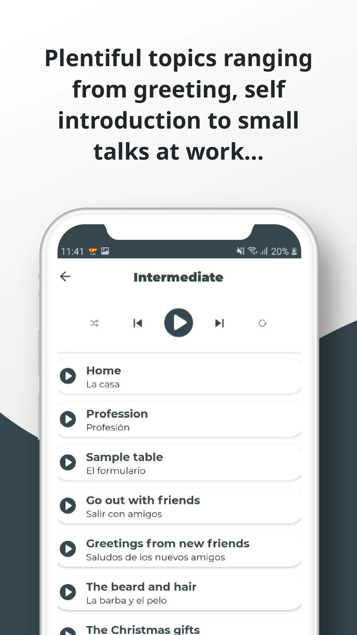 Spanish ー Listening・Speaking | Indus Appstore | Screenshot