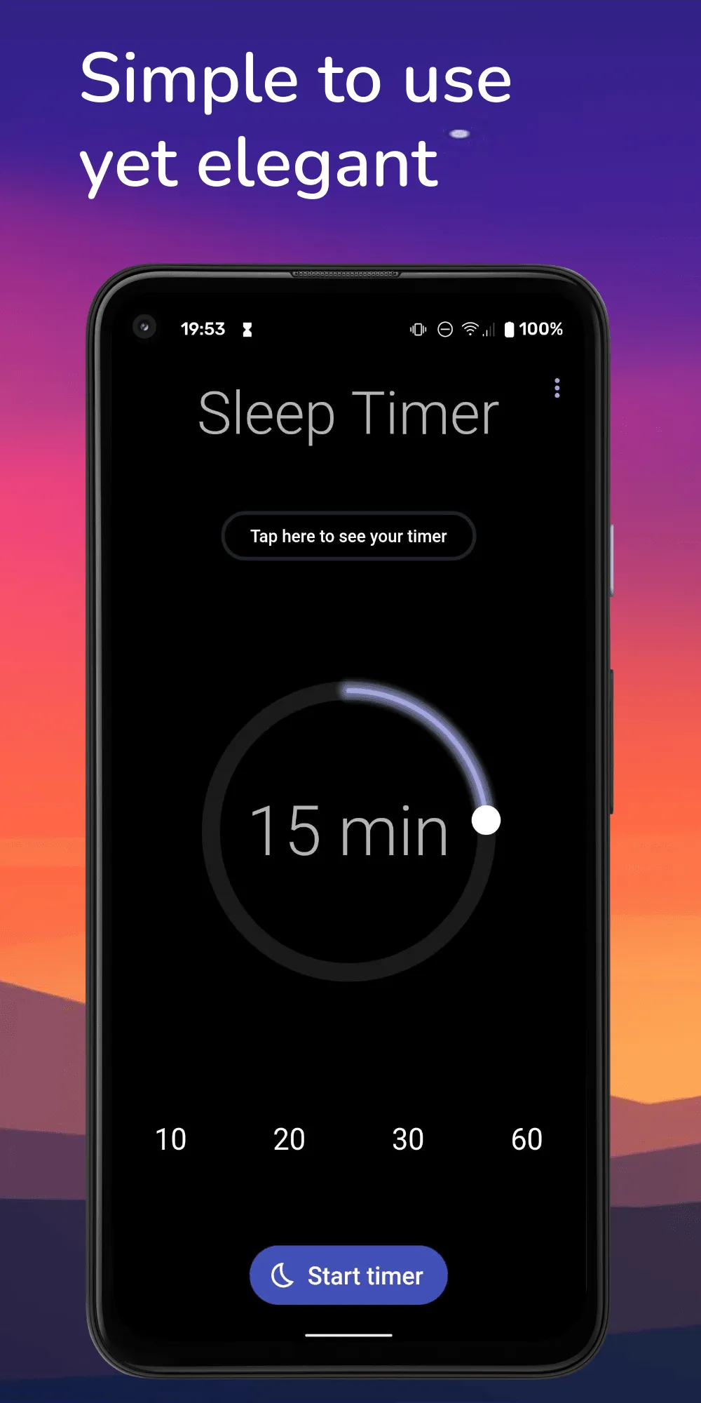 Comfy Sleep Timer - Stop music | Indus Appstore | Screenshot