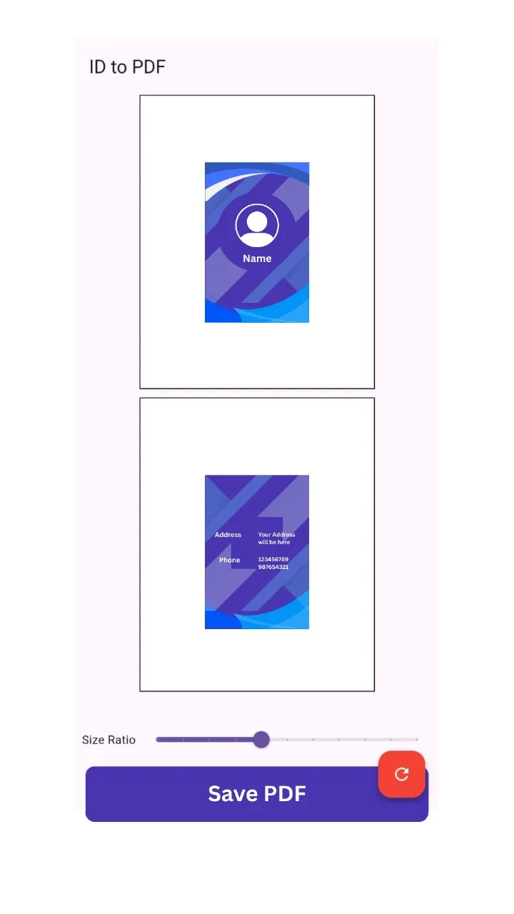 ID / Business Card to PDF | Indus Appstore | Screenshot