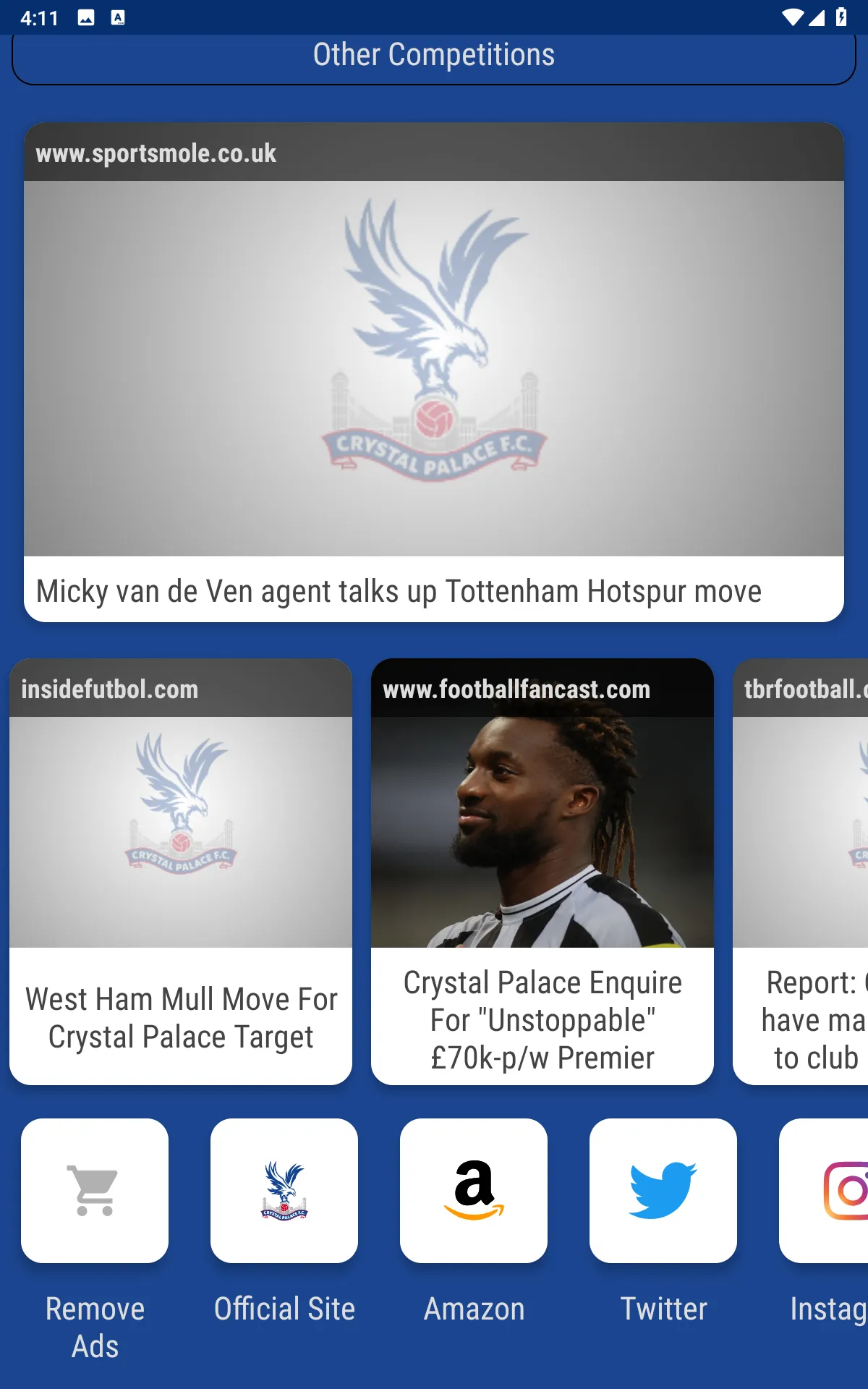 Crystal Palace Fan App | Indus Appstore | Screenshot