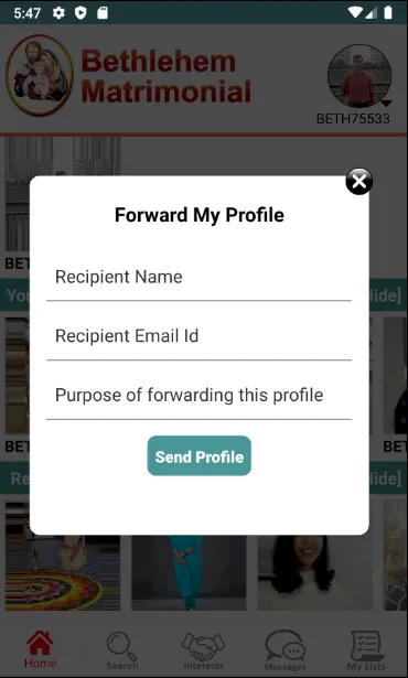 Bethlehem Matrimonial | Indus Appstore | Screenshot