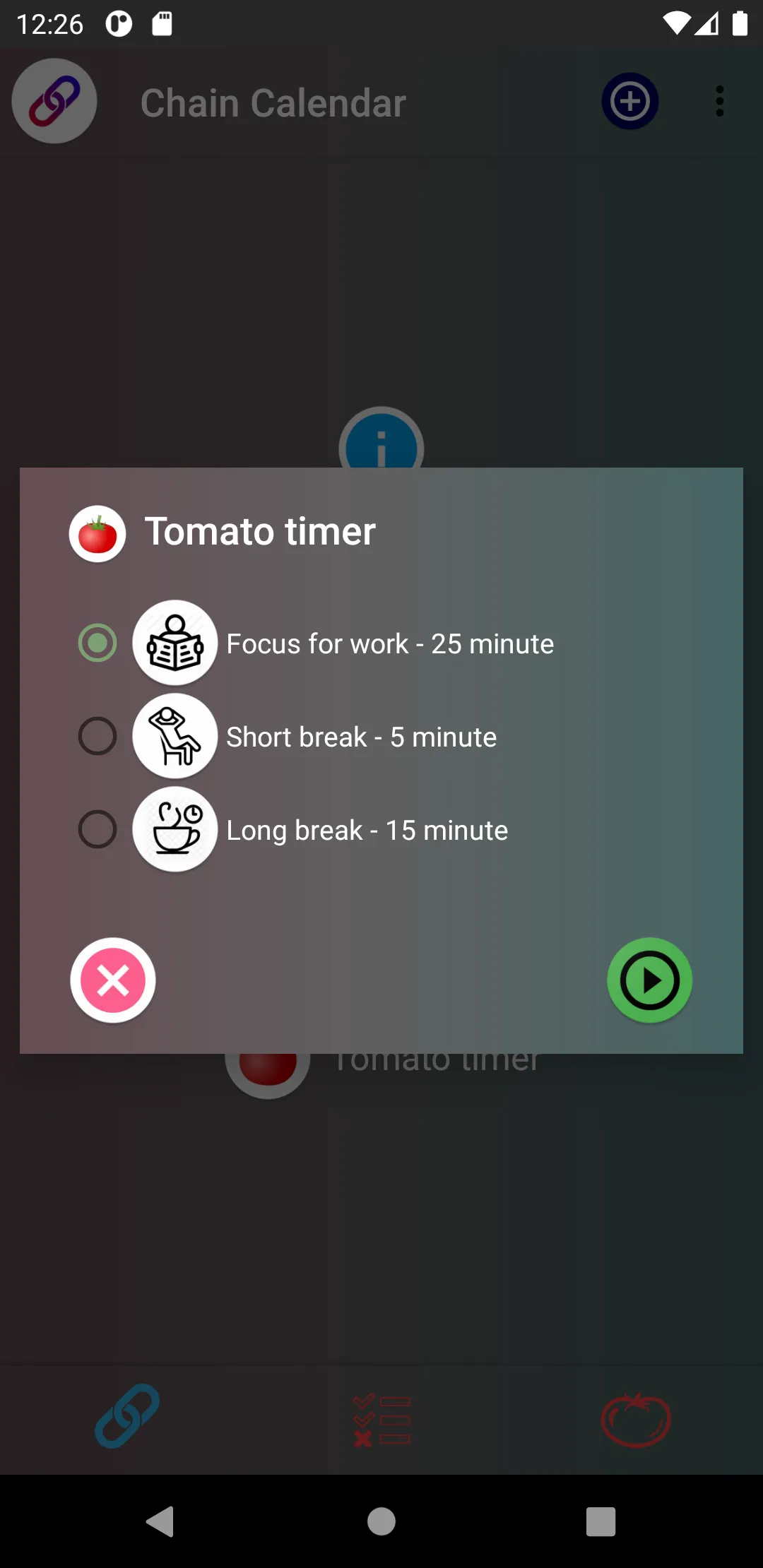 Chain - To Do List - Tomato | Indus Appstore | Screenshot