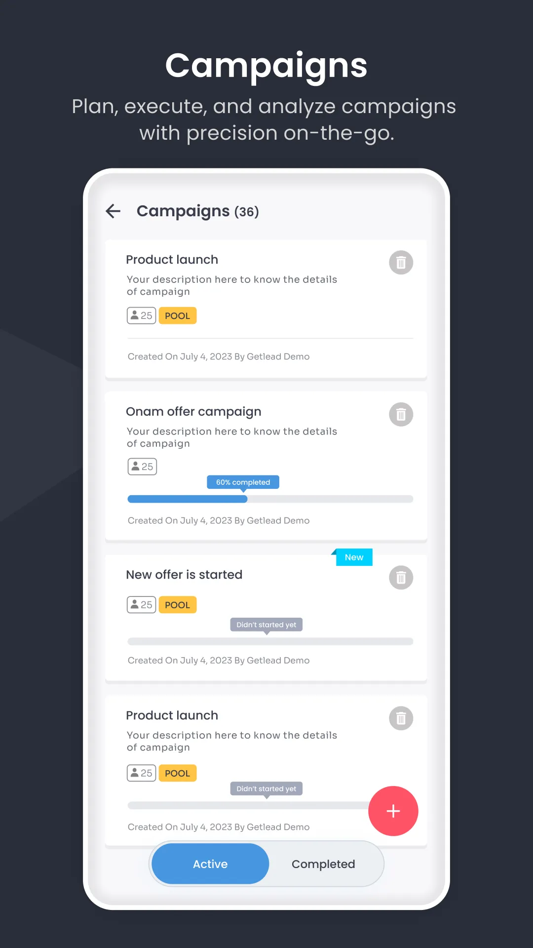 Getlead CRM | Indus Appstore | Screenshot