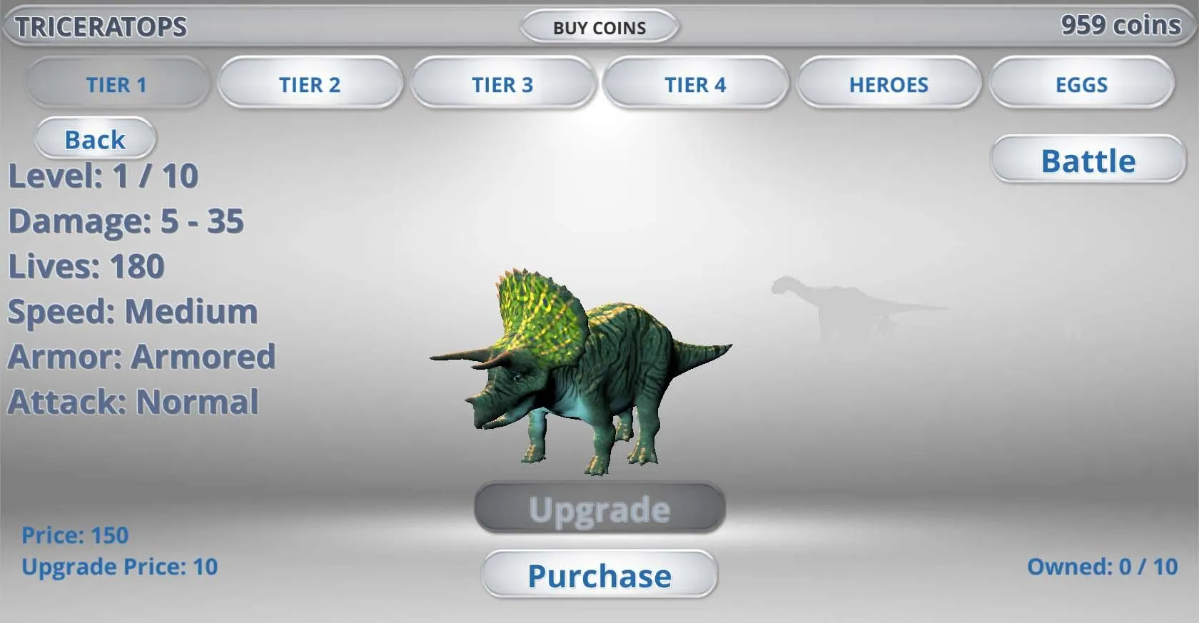 Jurassic Epic Dinosaur Battle | Indus Appstore | Screenshot