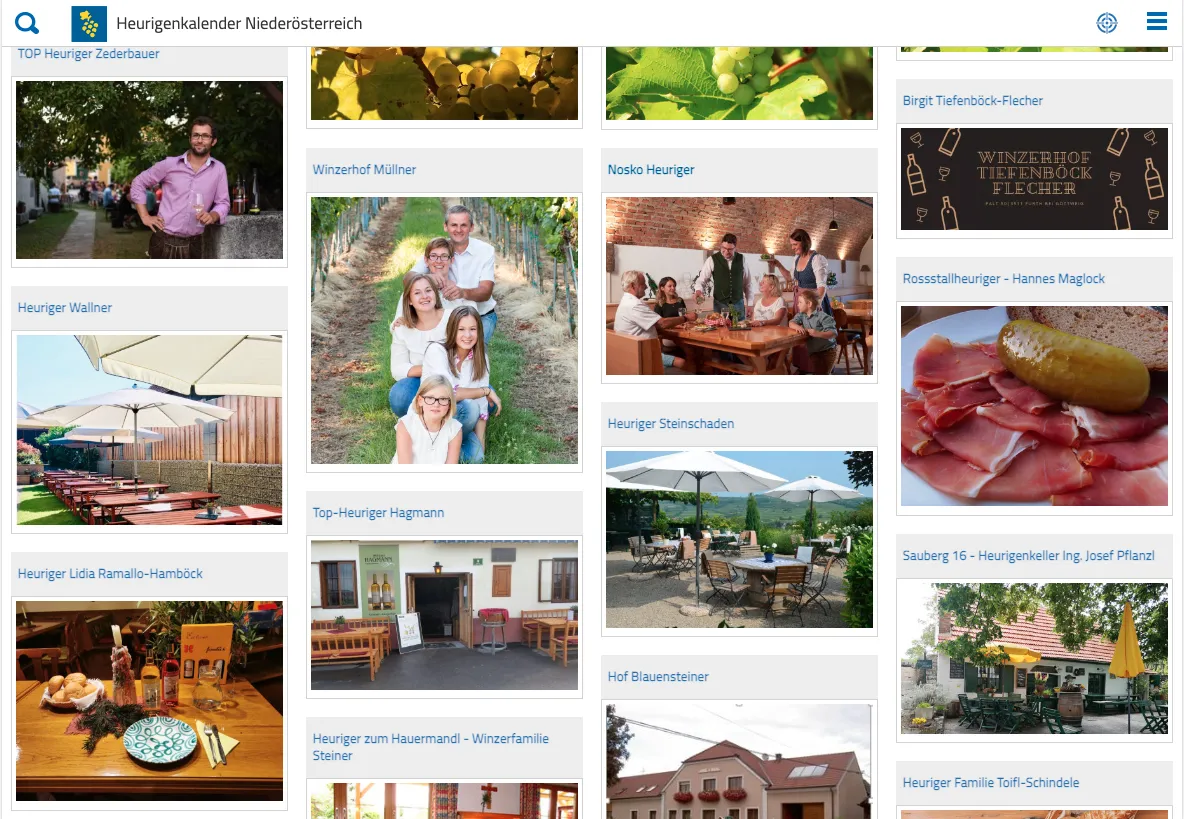 Heurigen Niederösterreich | Indus Appstore | Screenshot