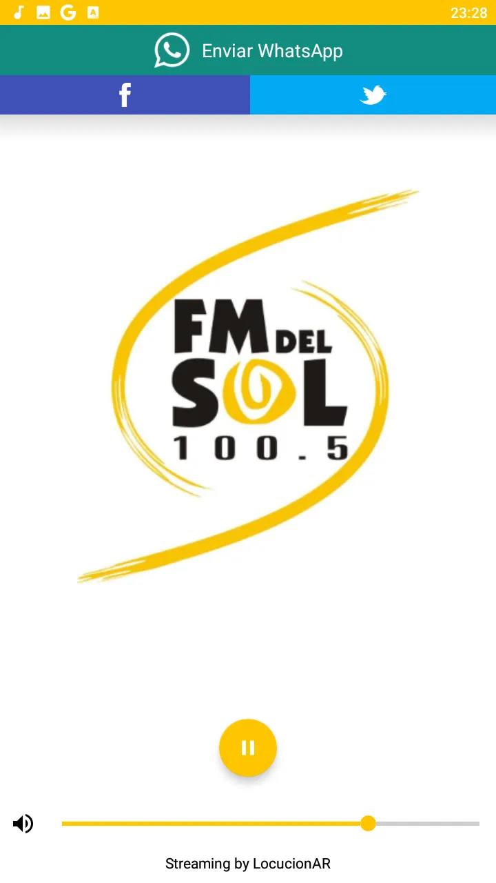 FM del Sol Pehuajo 100.5 MHz. | Indus Appstore | Screenshot