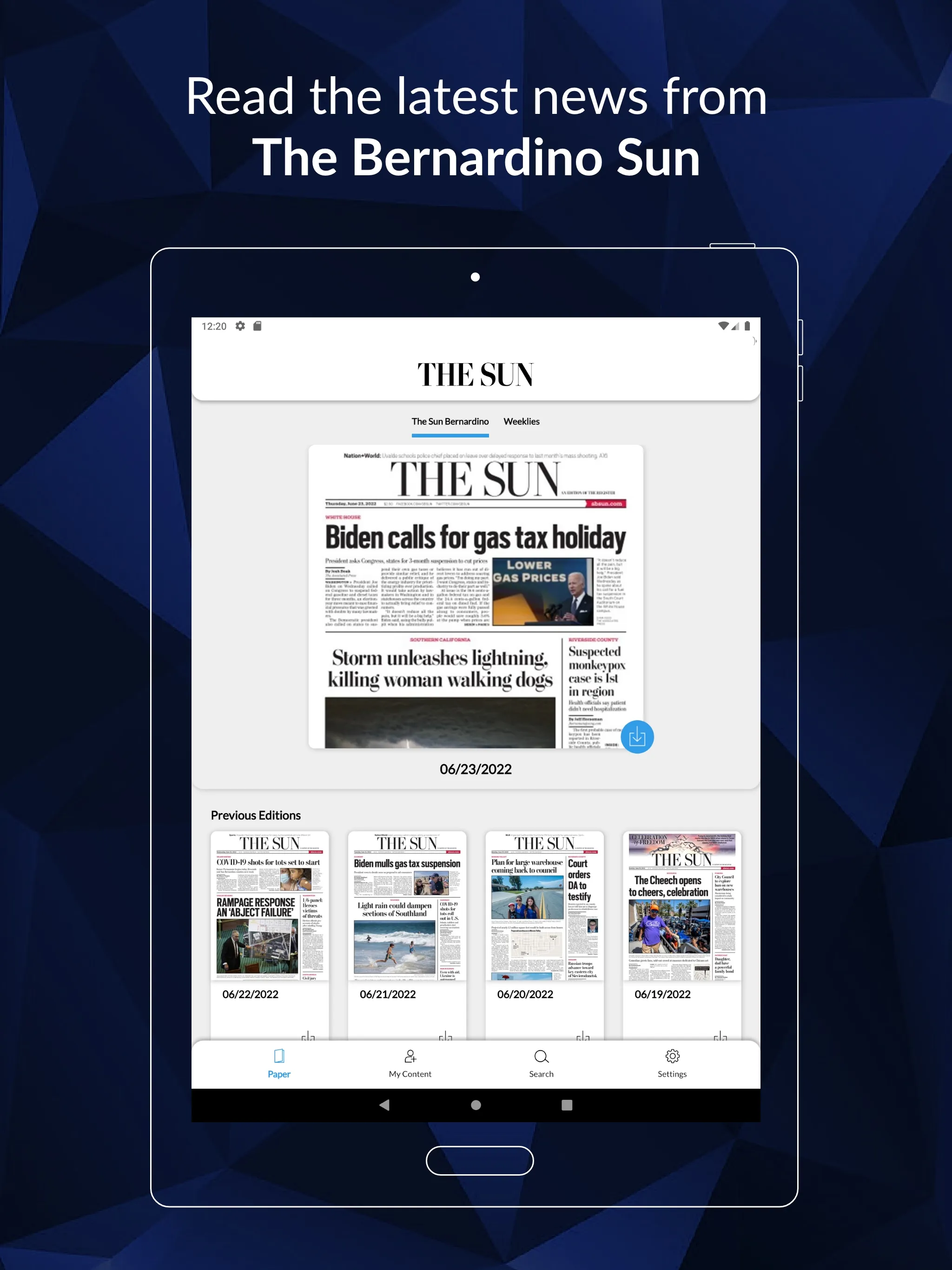 San Bernadino Sun | Indus Appstore | Screenshot