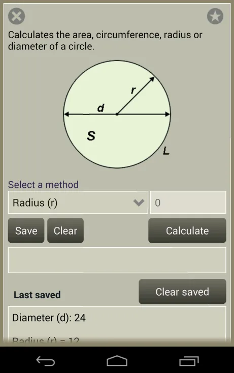 Fast Circle Calculator | Indus Appstore | Screenshot