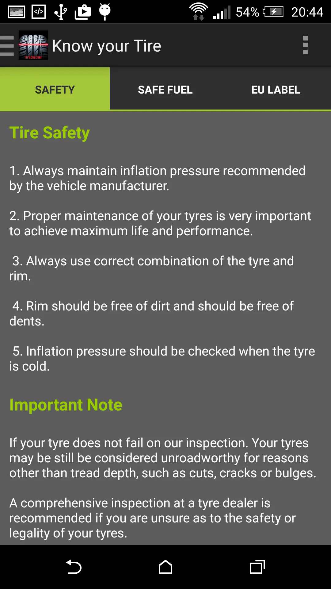 Tire - Check your Tyre 2025 | Indus Appstore | Screenshot