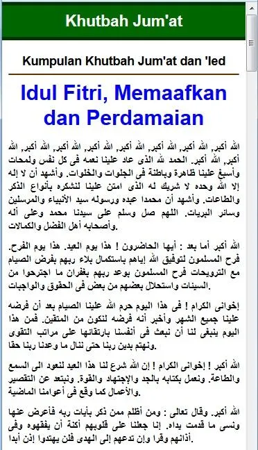 Kumpulan 101 Khutbah Jum'at | Indus Appstore | Screenshot