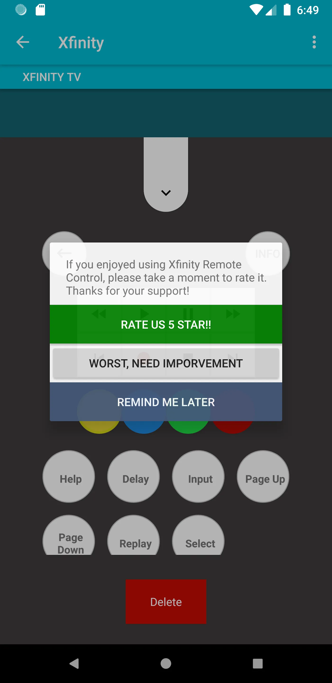 Xfinity TV Remote | Indus Appstore | Screenshot