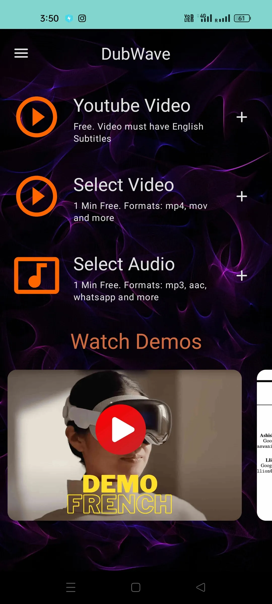 AI Video Translator - DubWave | Indus Appstore | Screenshot