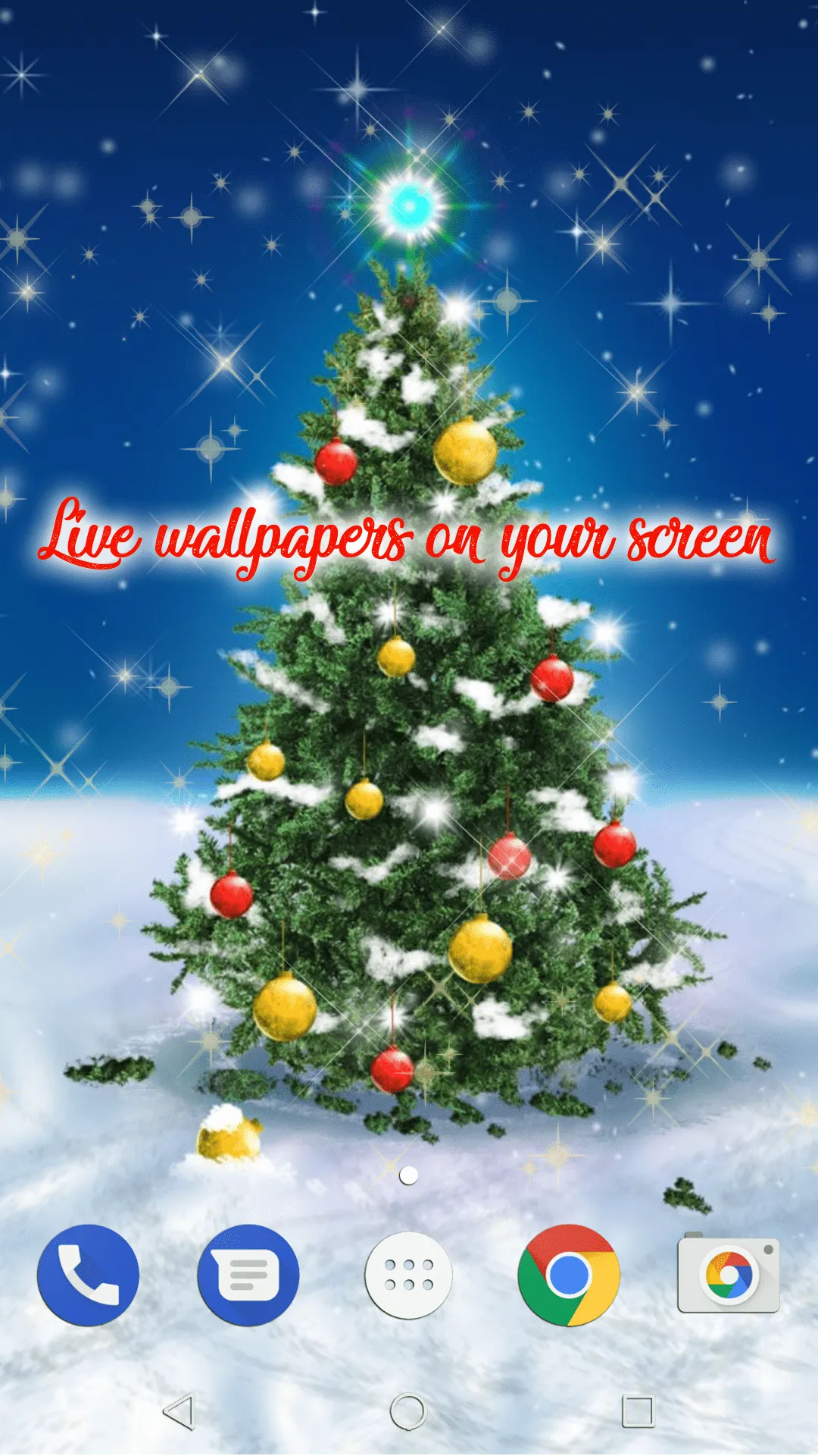 Christmas Tree Live Wallpaper | Indus Appstore | Screenshot