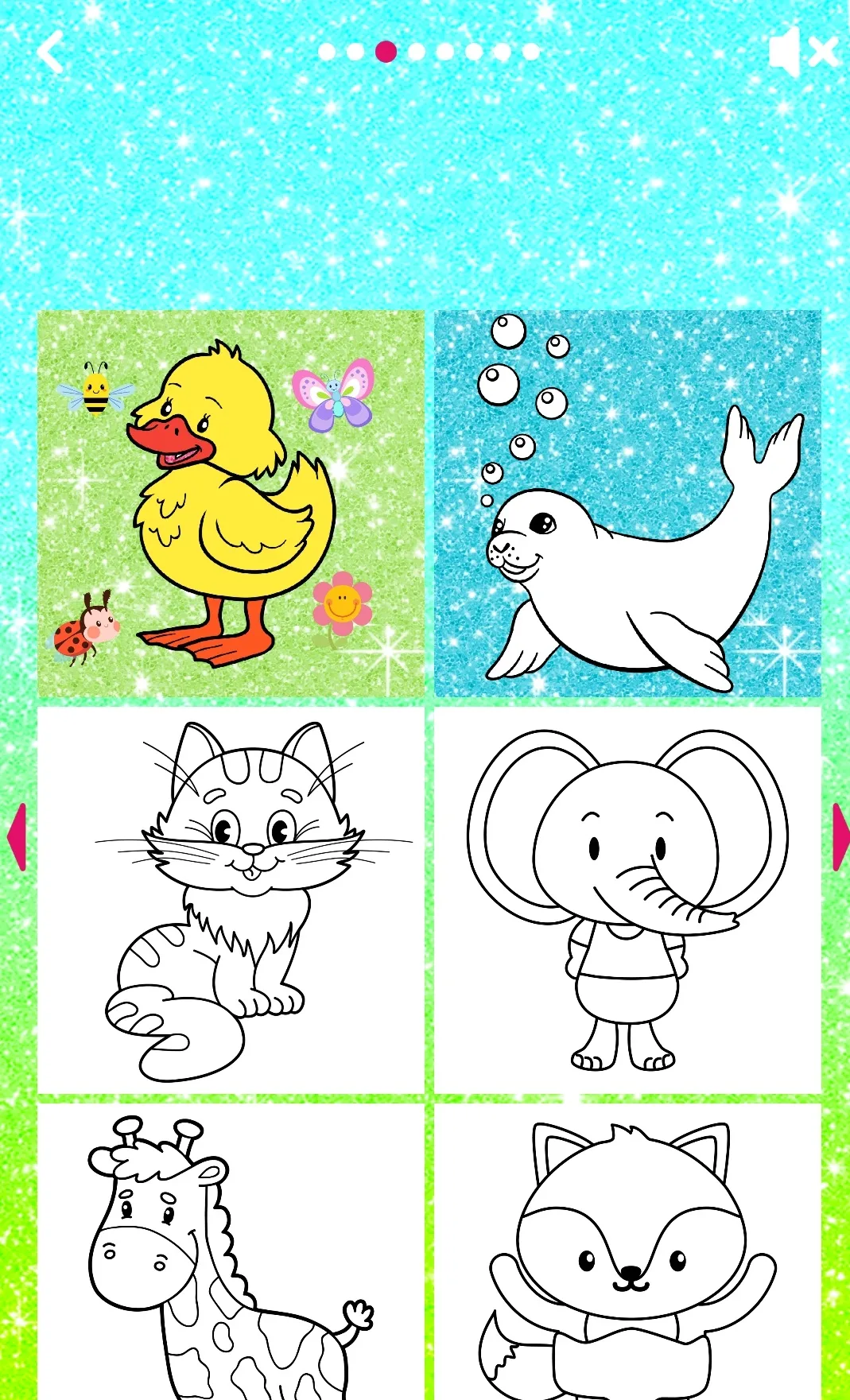 Glitter Coloring Game for Kids | Indus Appstore | Screenshot