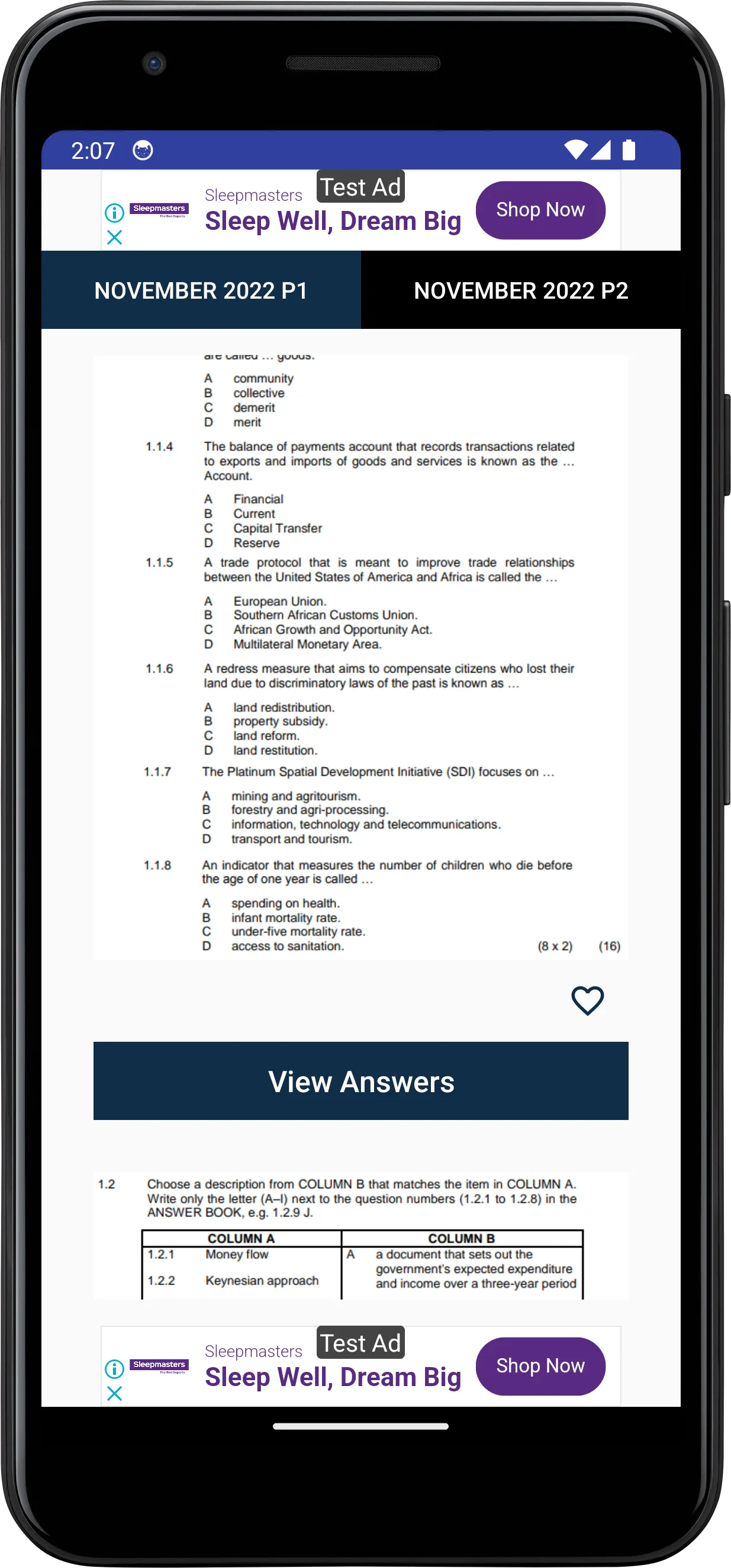 Grade 12 Economics | Indus Appstore | Screenshot