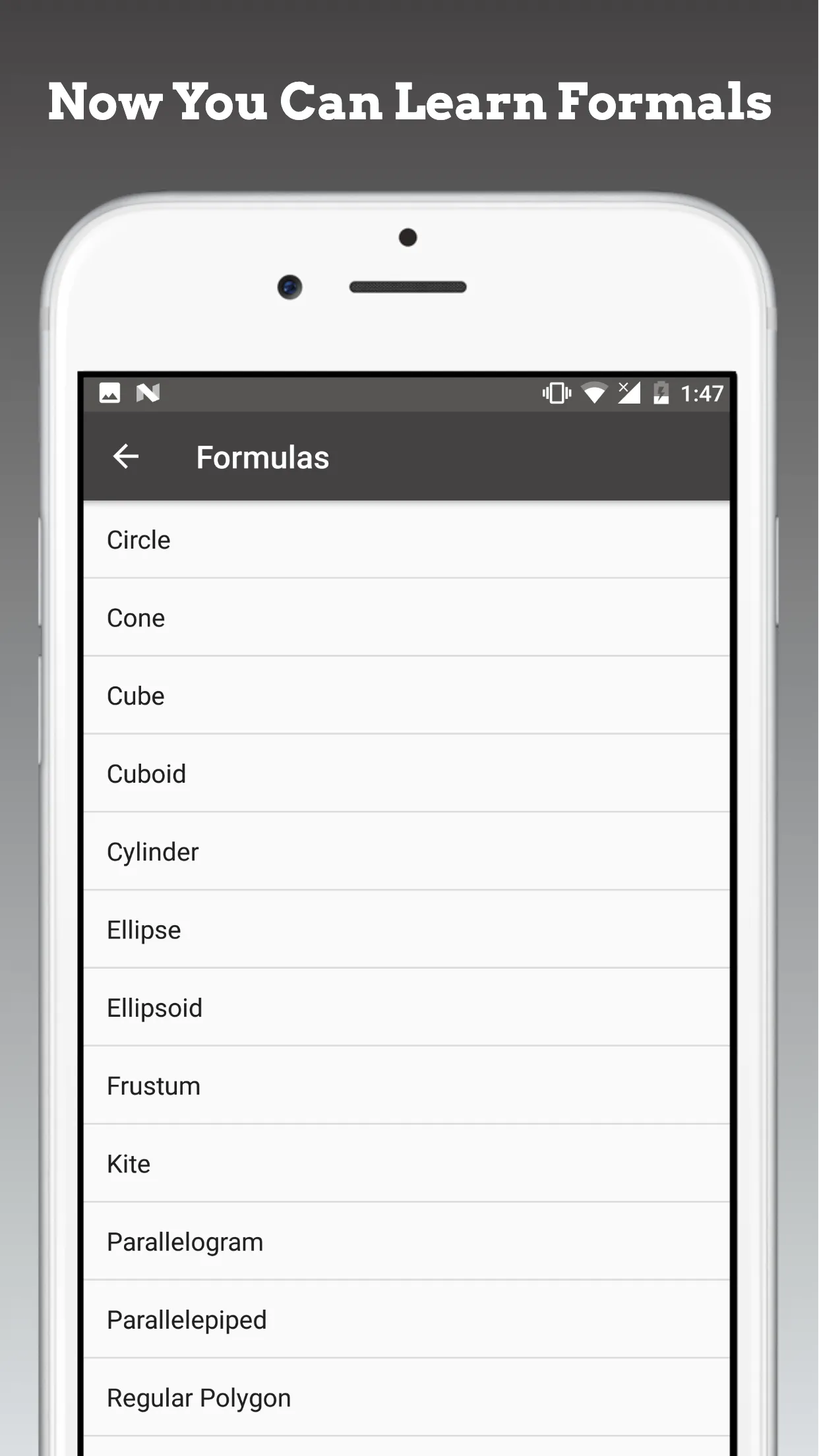 Area and Volume Calculator | Indus Appstore | Screenshot