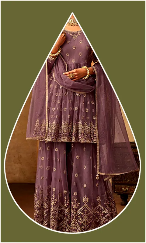 Women Sharara Dress Photo Suit | Indus Appstore | Screenshot