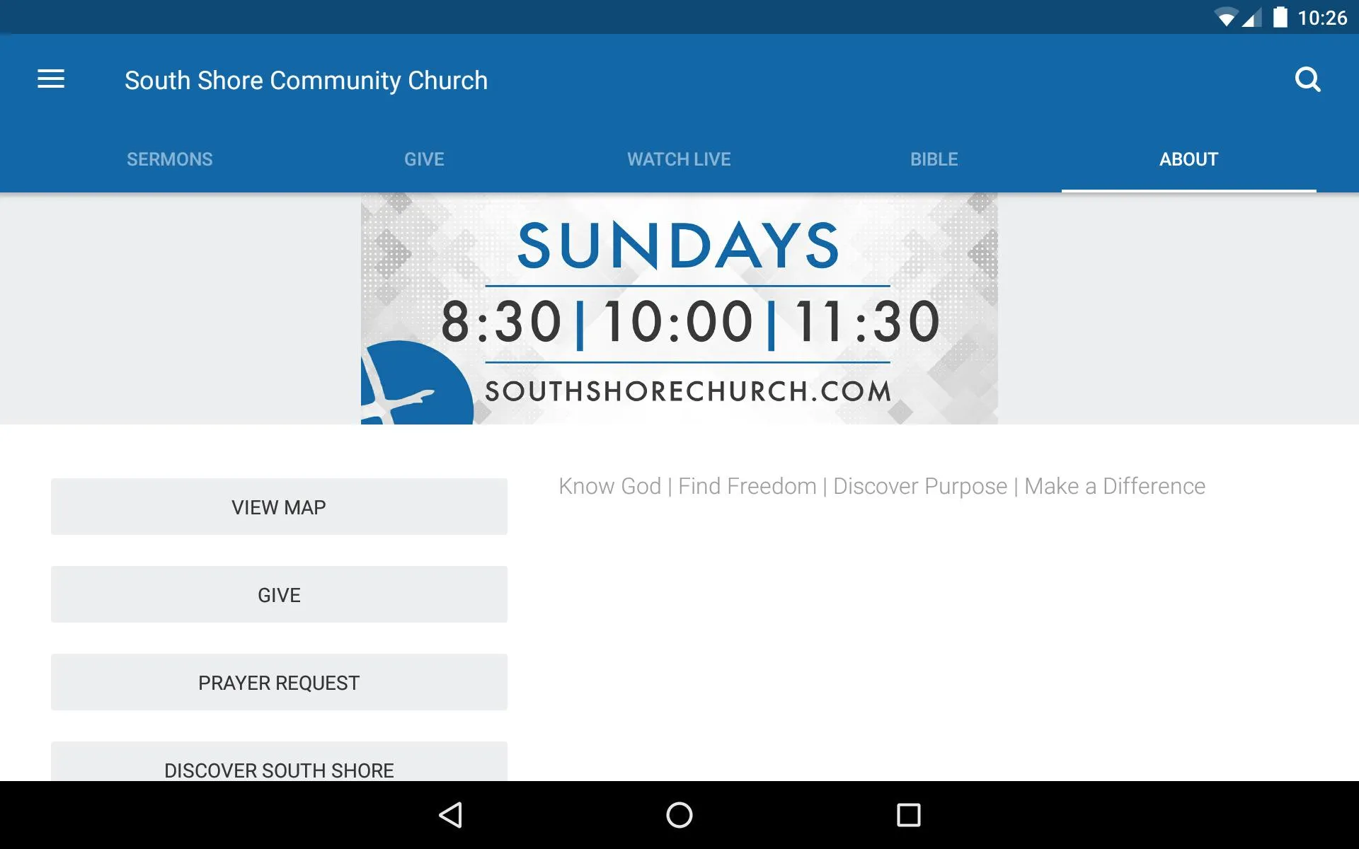 South Shore Community  Church | Indus Appstore | Screenshot