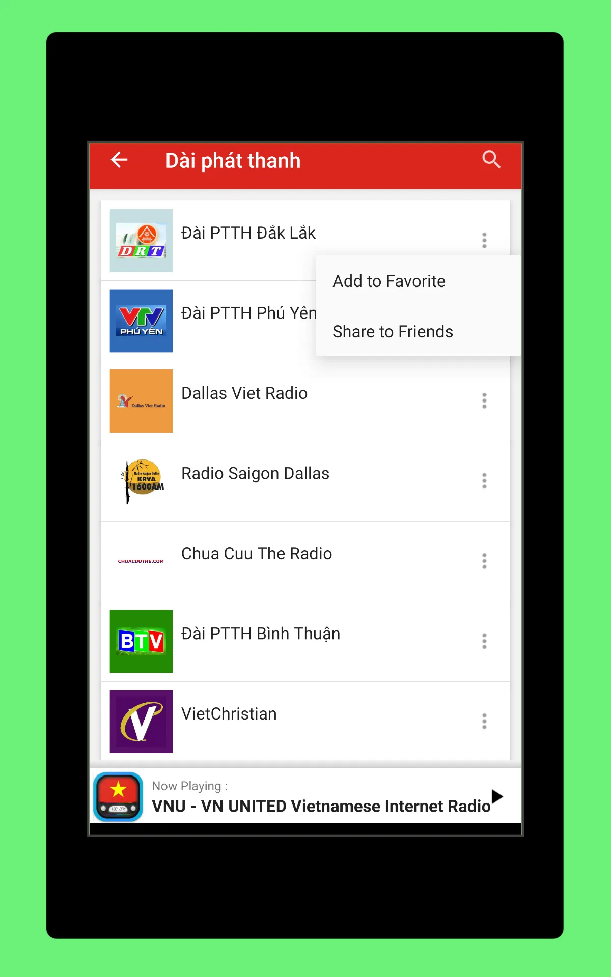 Radio Vietnam + Radio Online | Indus Appstore | Screenshot